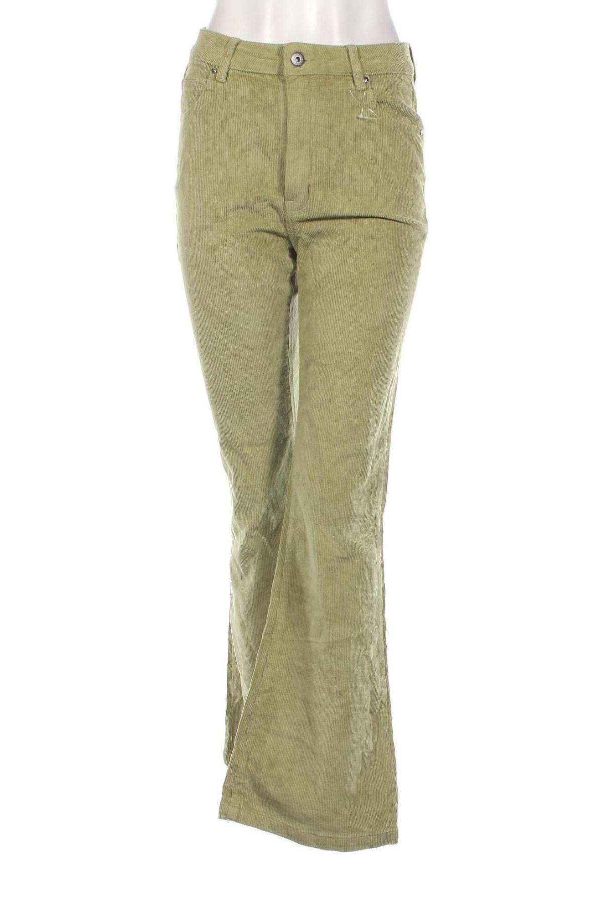 Pantaloni de velvet de femei Cotton On, Mărime M, Culoare Verde, Preț 53,99 Lei