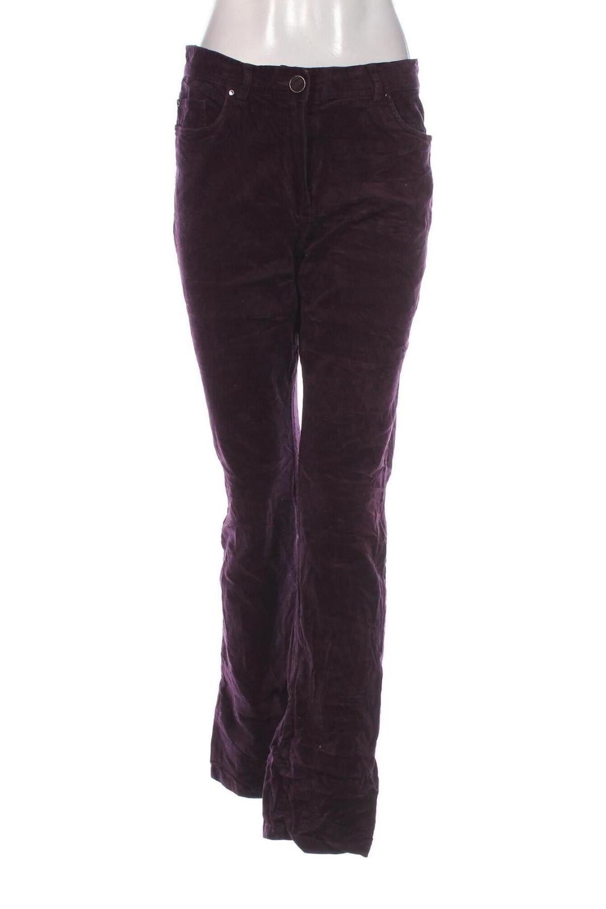 Pantaloni de velvet de femei Punt Roma, Mărime M, Culoare Mov, Preț 63,99 Lei