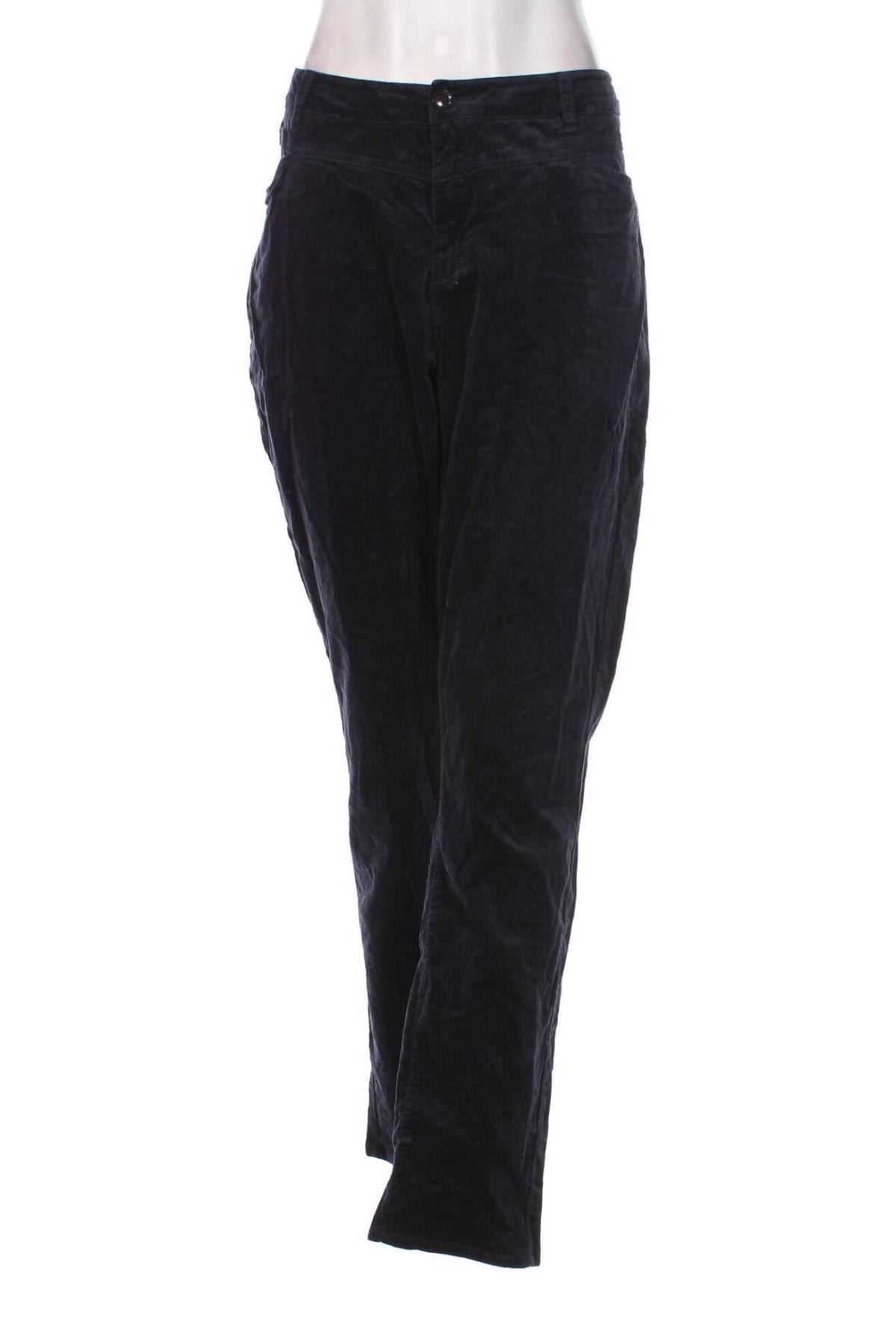 Pantaloni de velvet de femei S.Oliver, Mărime XXL, Culoare Albastru, Preț 79,99 Lei