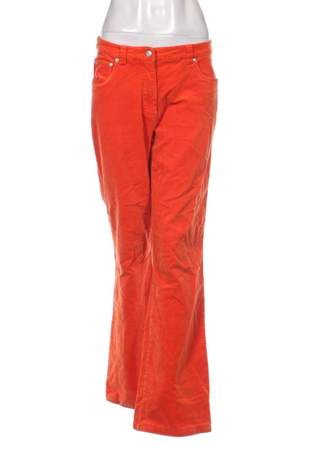 Pantaloni de velvet de femei Street One, Mărime M, Culoare Portocaliu, Preț 55,99 Lei