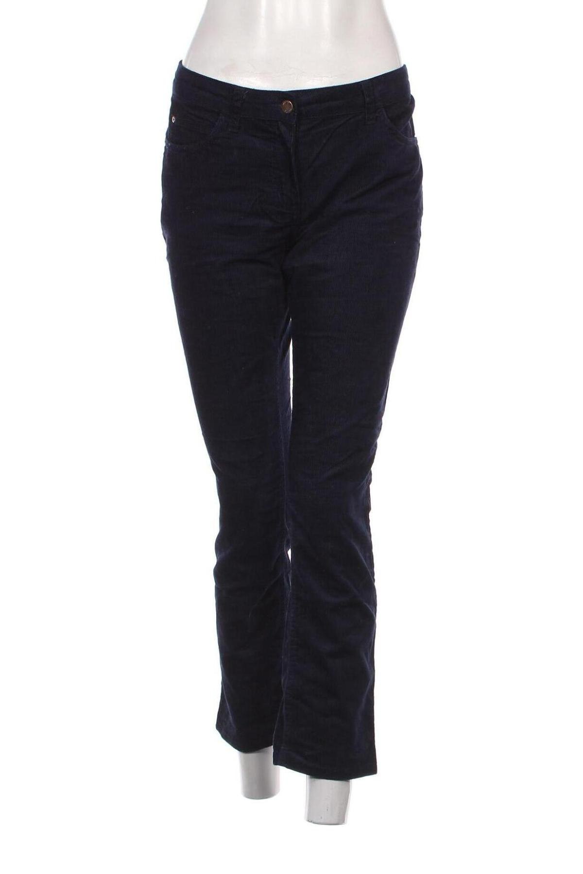 Pantaloni de velvet de femei Woman By Tchibo, Mărime L, Culoare Albastru, Preț 33,99 Lei