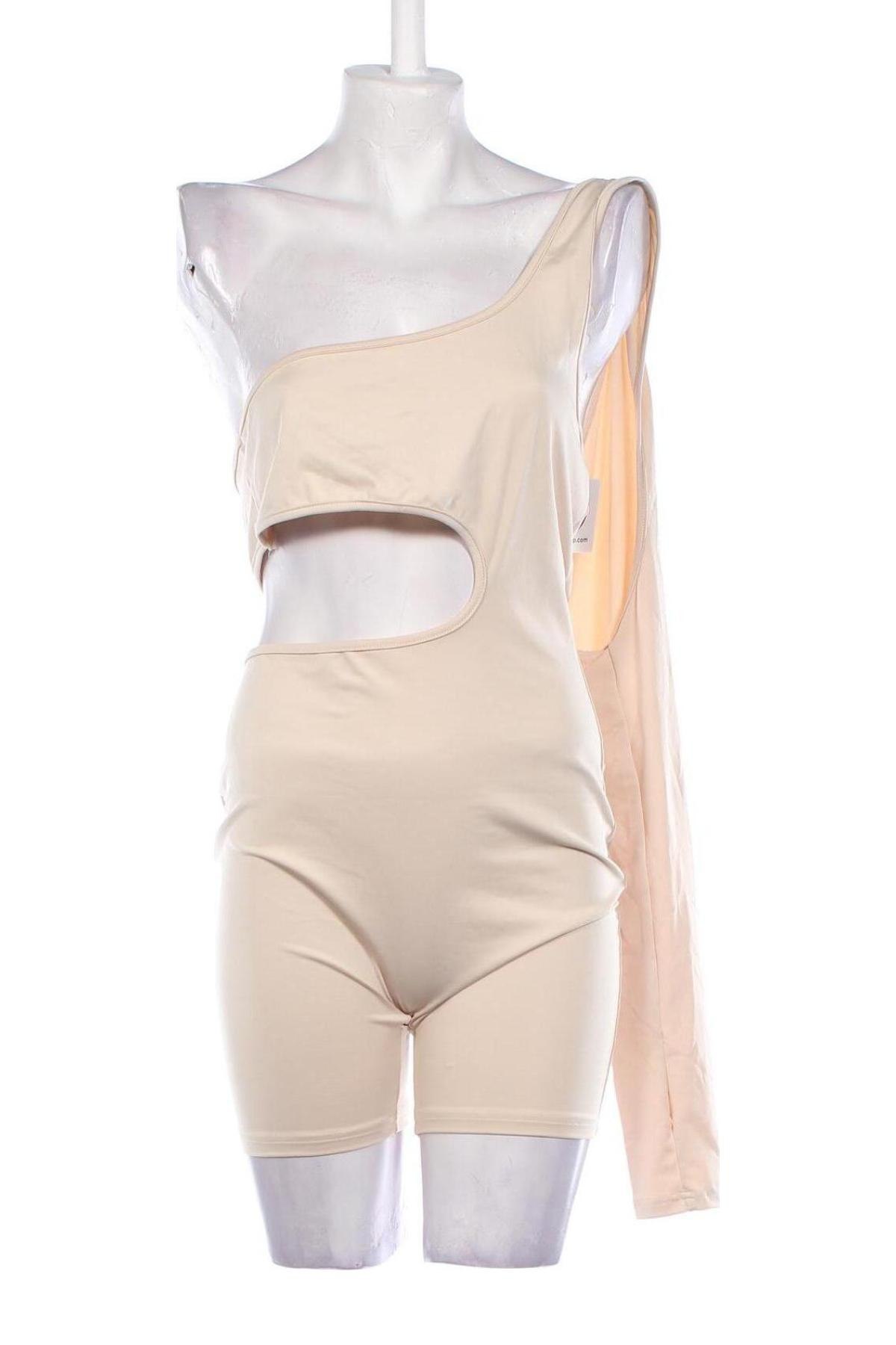 Kurzer Damenoverall, Größe M, Farbe Beige, Preis € 27,49