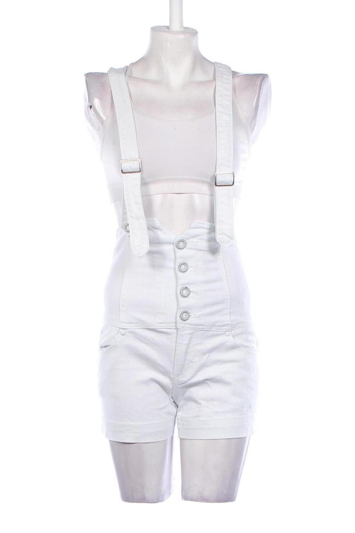 Women's short jumpsuit, Mărime M, Culoare Alb, Preț 79,99 Lei