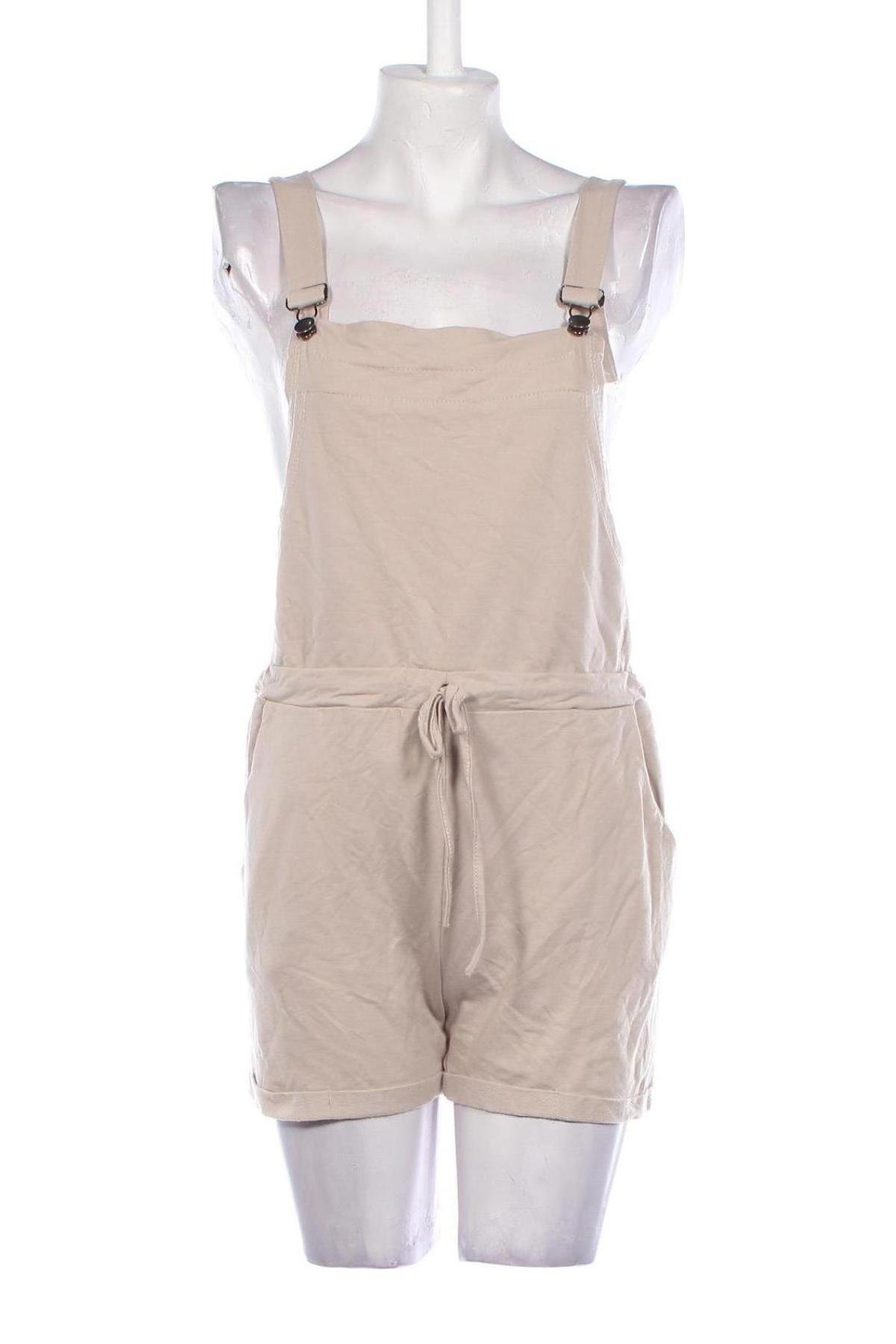 Kurzer Damenoverall Moda Fashion, Größe M, Farbe Beige, Preis 27,49 €