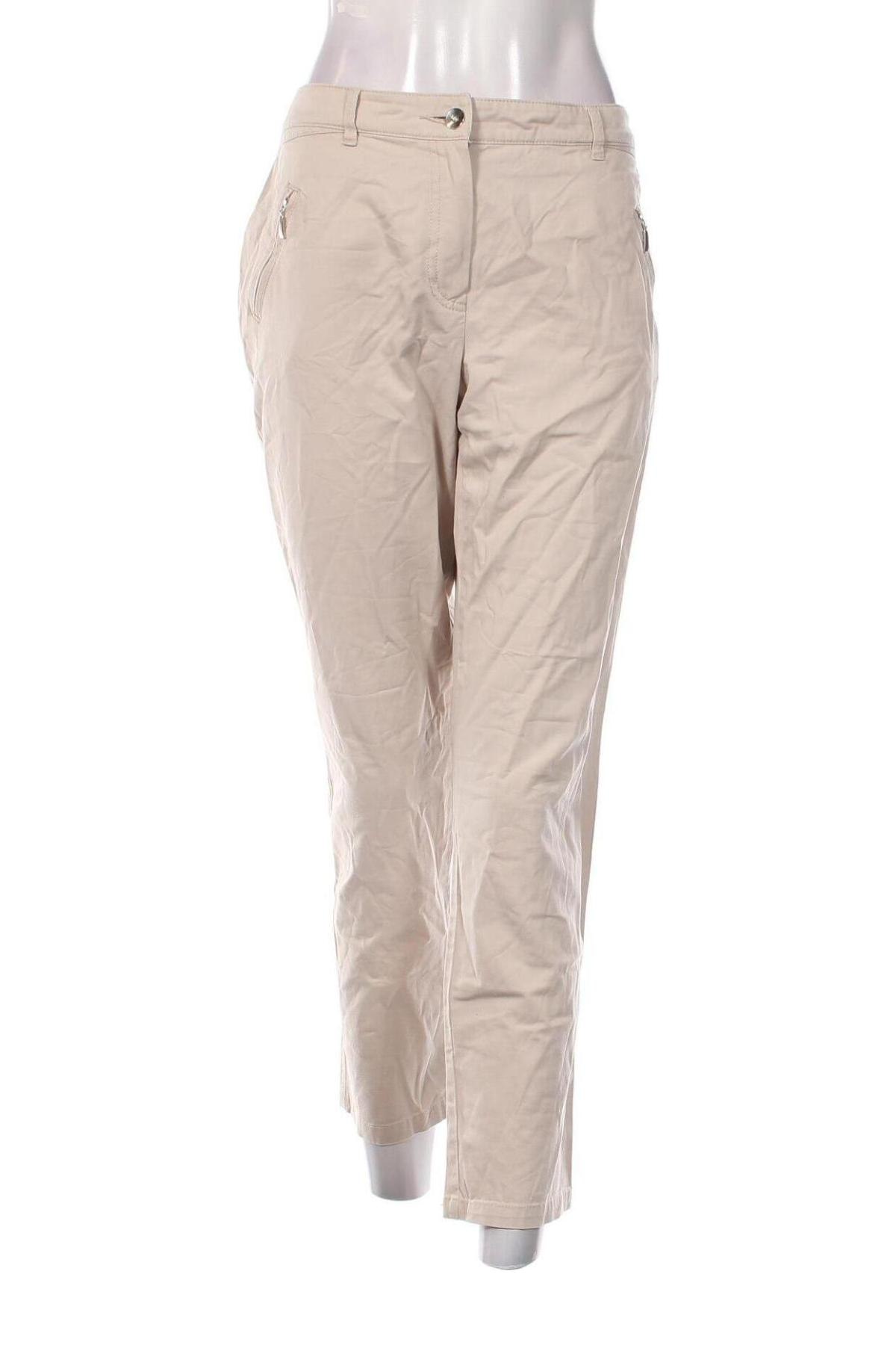 Damenhose Canda, Größe L, Farbe Beige, Preis 20,49 €