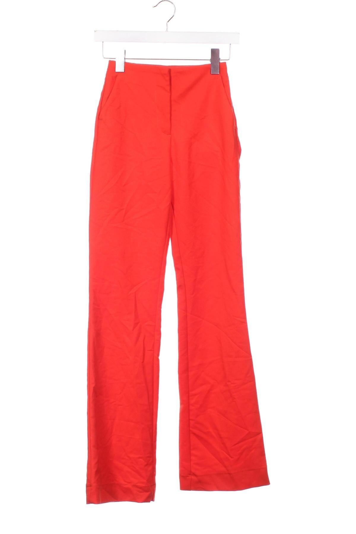 Pantaloni de femei H&M, Mărime XXS, Culoare Roșu, Preț 48,99 Lei