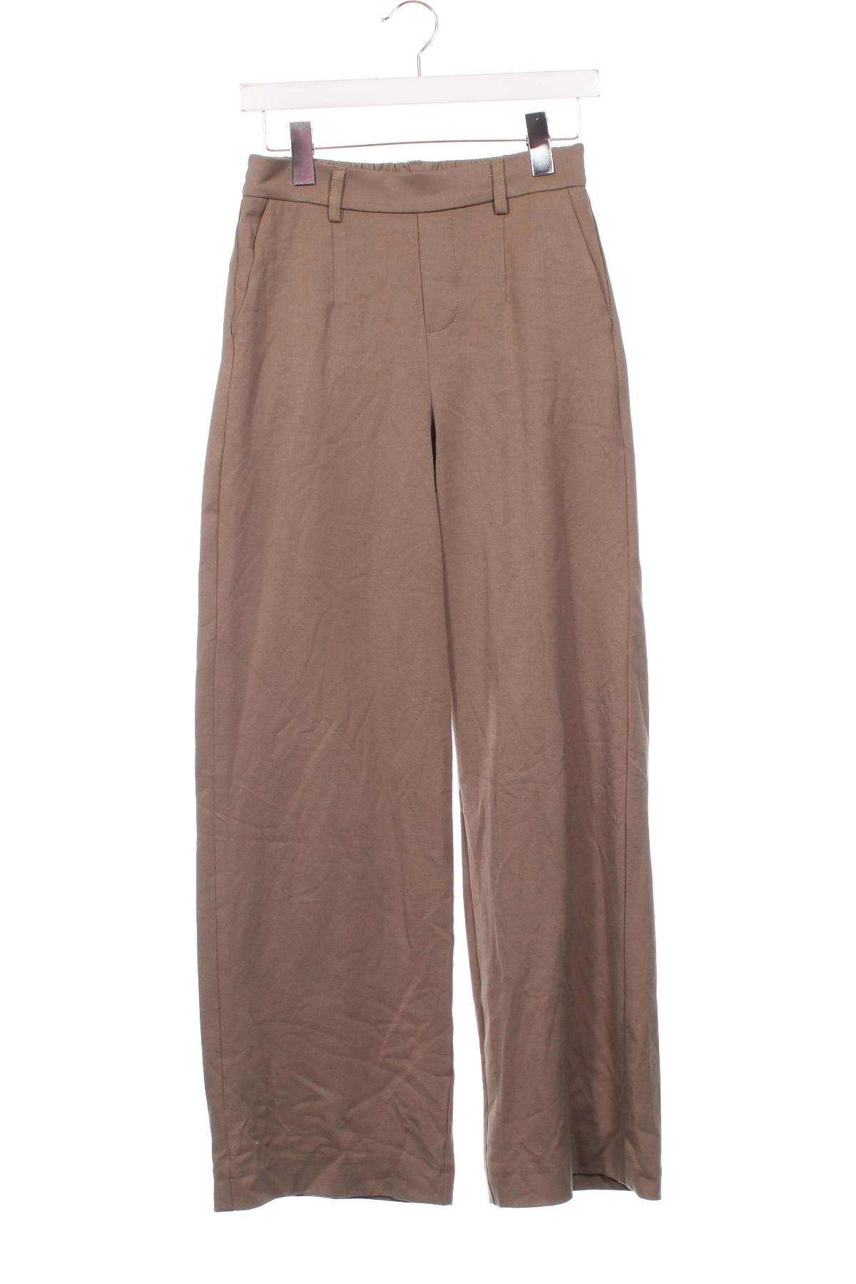 Pantaloni de femei Object, Mărime XS, Culoare Maro, Preț 54,99 Lei