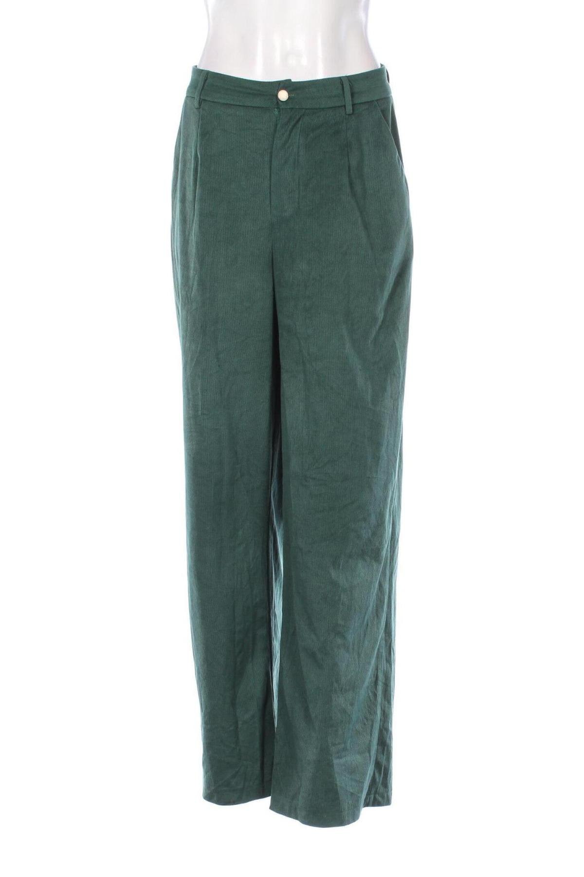 Pantaloni de femei SHEIN, Mărime L, Culoare Verde, Preț 37,99 Lei