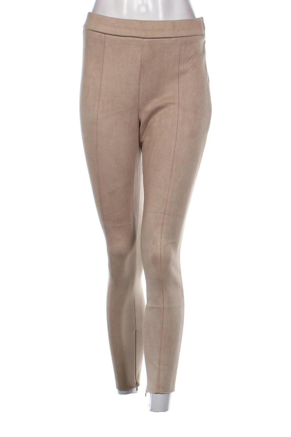 Damenhose Zara, Größe M, Farbe Beige, Preis 6,49 €