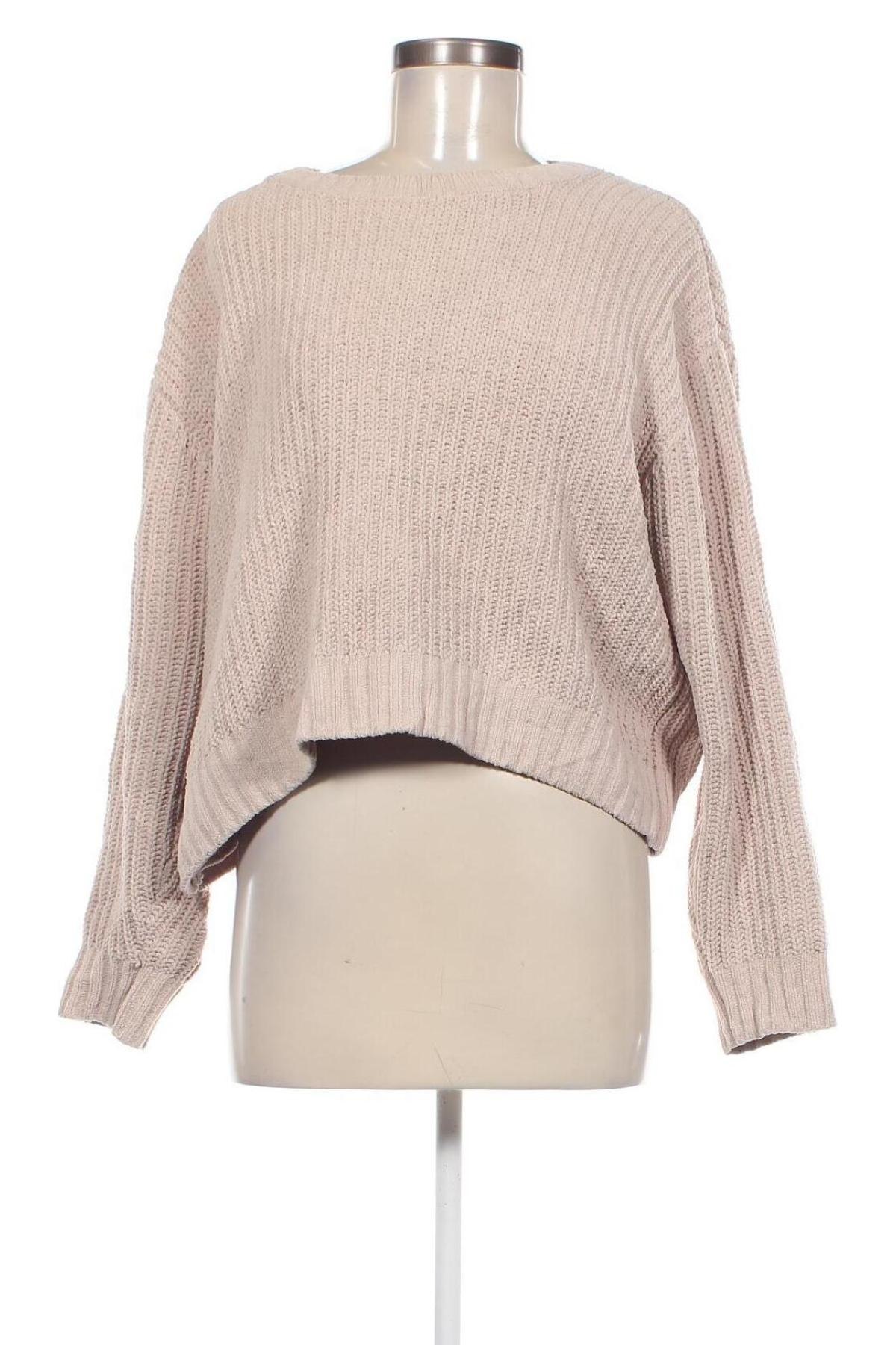 Damenpullover Bershka, Größe M, Farbe Beige, Preis 4,99 €