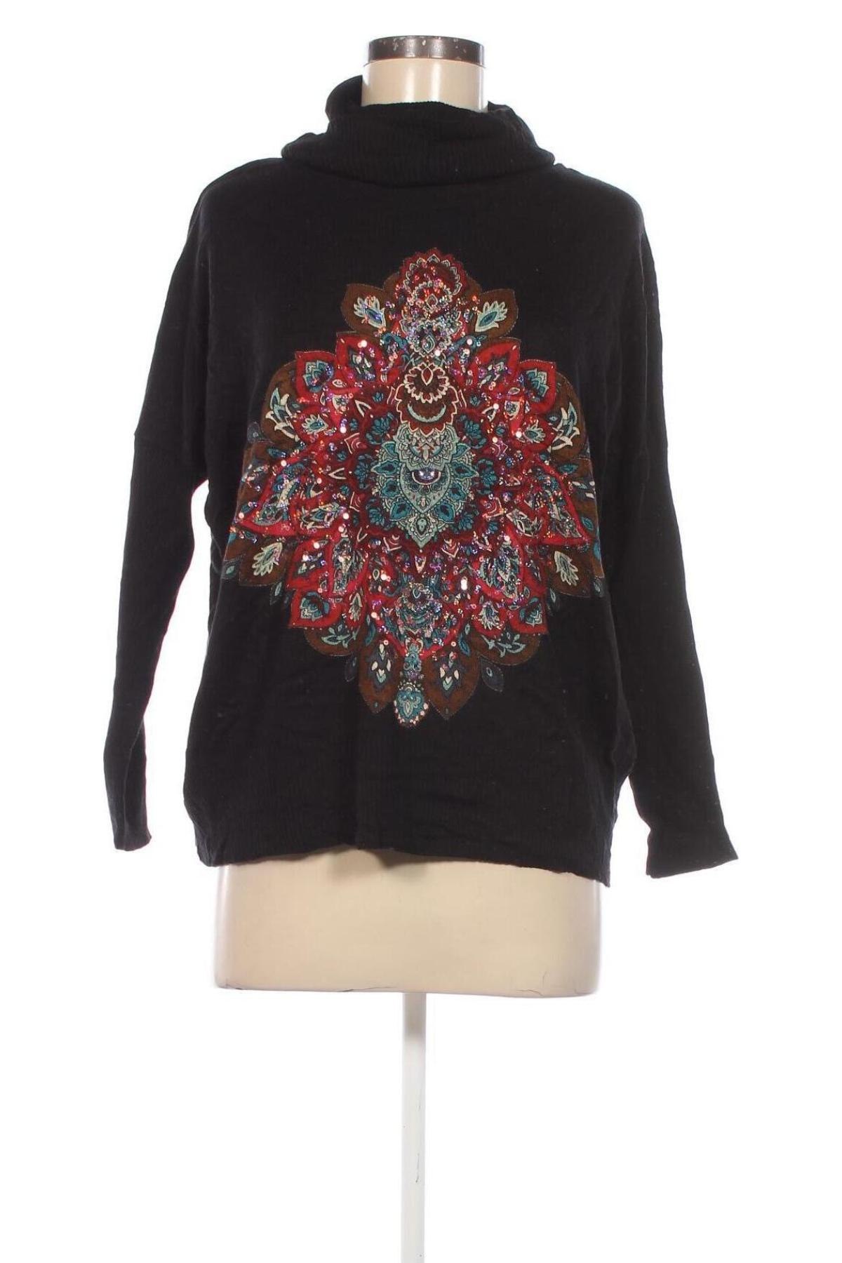 Pulover de femei Desigual, Mărime M, Culoare Negru, Preț 91,99 Lei