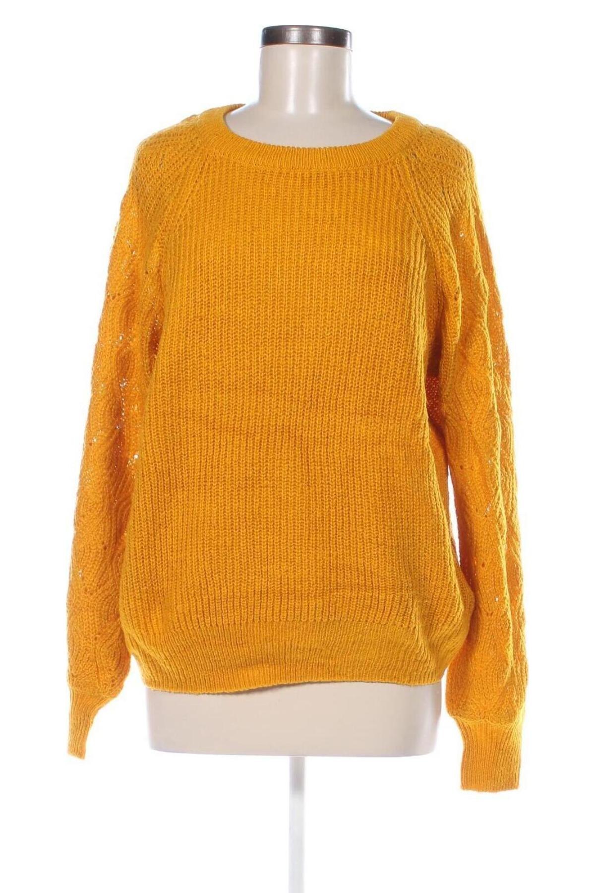 Damski sweter Jean Pascale, Rozmiar M, Kolor Żółty, Cena 32,99 zł