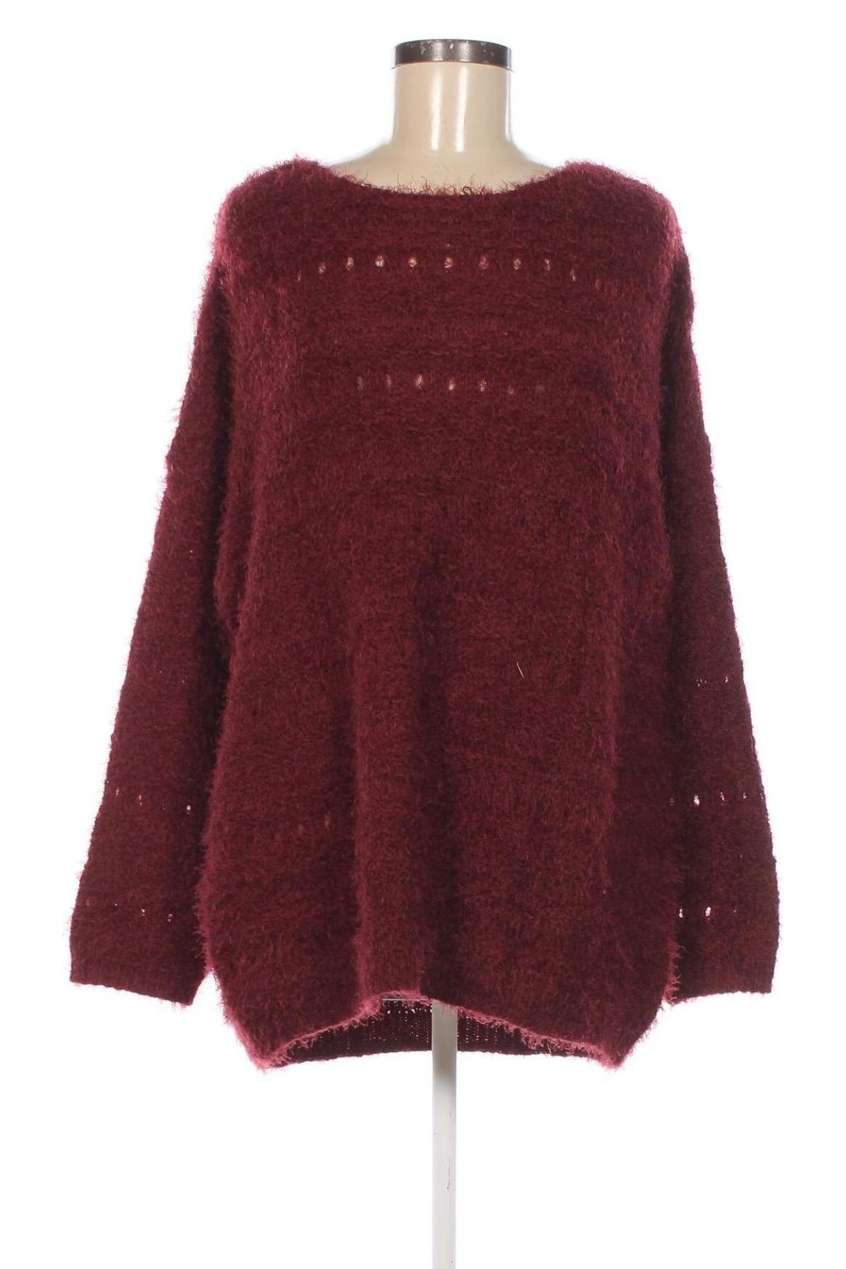 Damski sweter Yessica, Rozmiar XL, Kolor Czerwony, Cena 55,99 zł