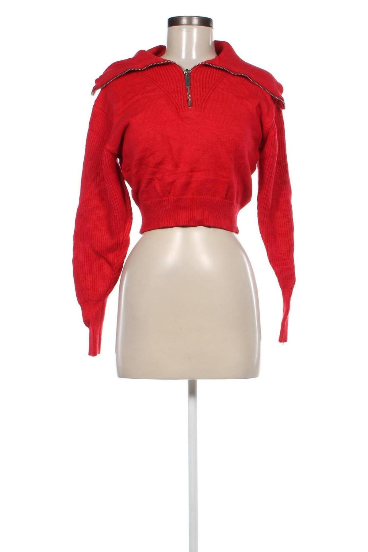 Damenpullover Zara, Größe M, Farbe Rot, Preis 17,49 €