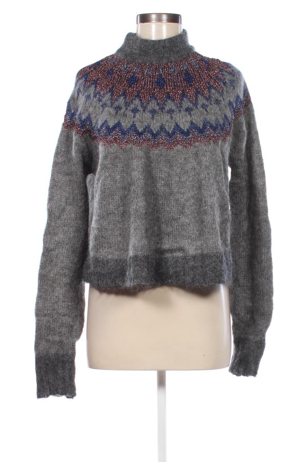 Damski sweter Zara Knitwear, Rozmiar S, Kolor Szary, Cena 23,99 zł