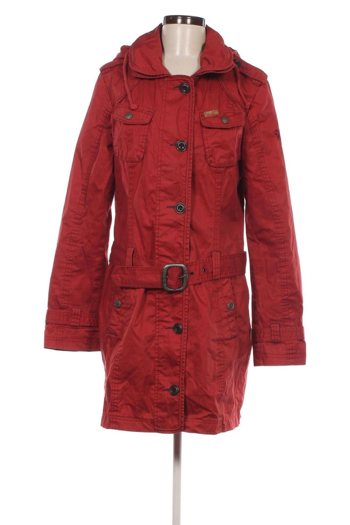 Damen Trench Coat Khujo, Größe XL, Farbe Rot, Preis € 76,73