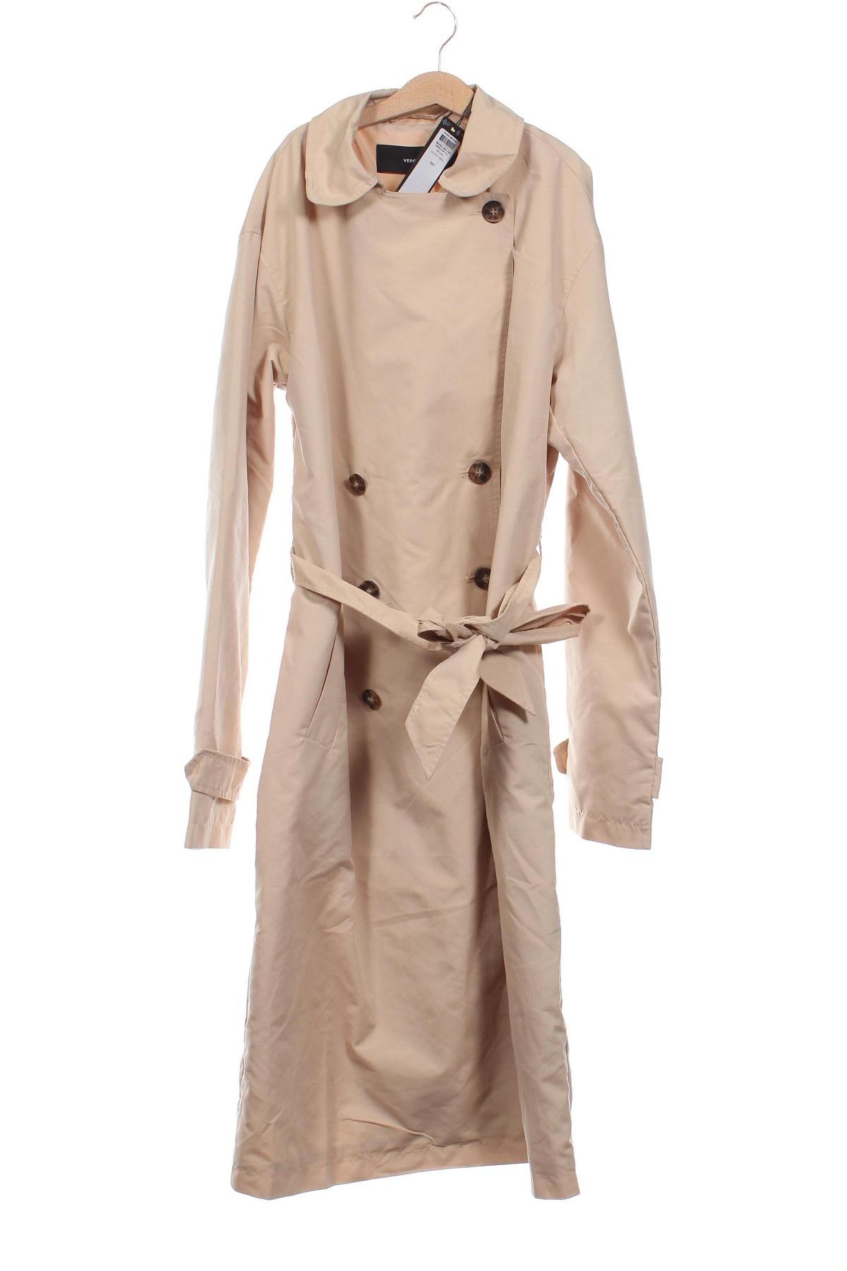 Trench de femei Vero Moda, Mărime XS, Culoare Bej, Preț 123,99 Lei