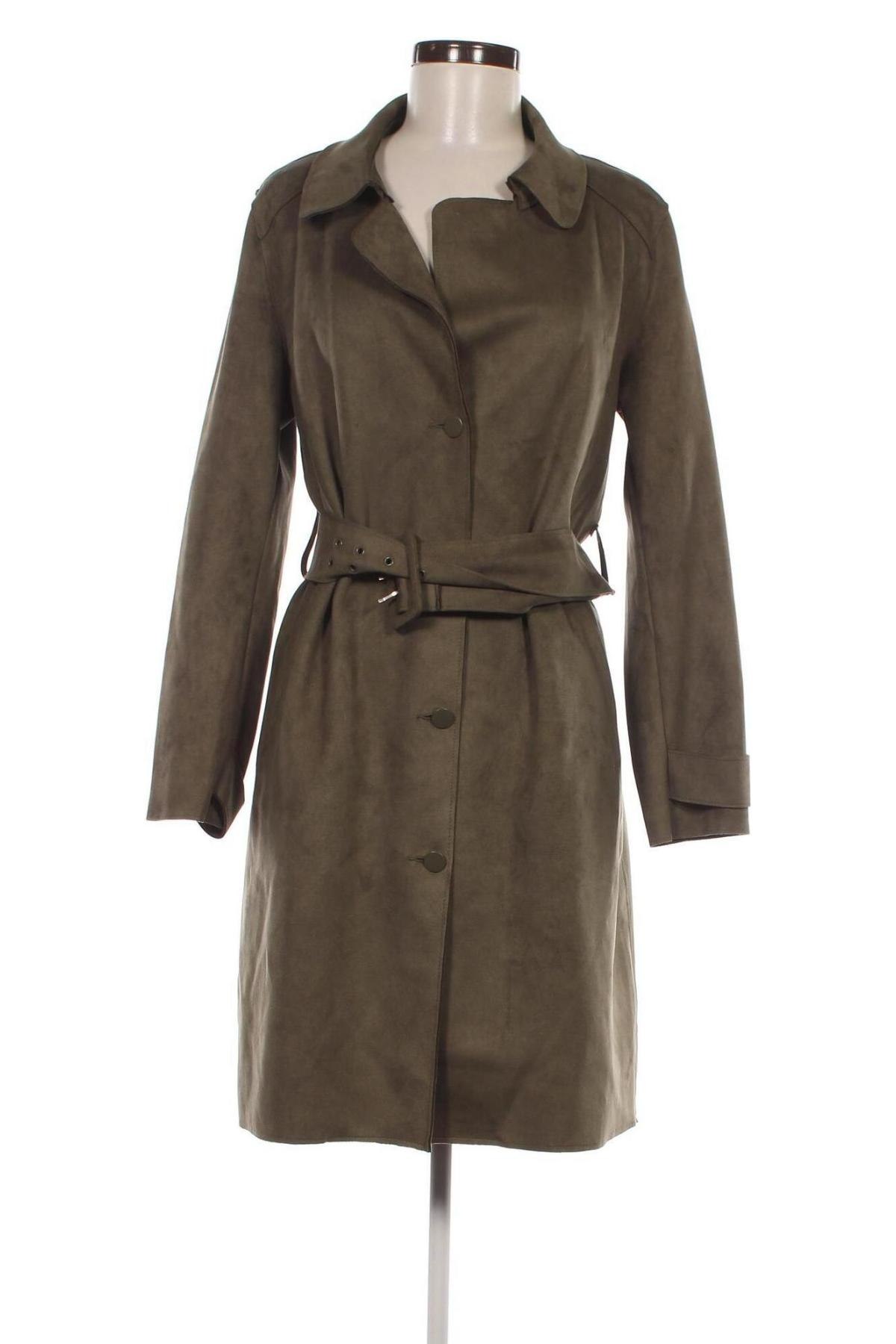 Damen Trench Coat Zara, Größe M, Farbe Grün, Preis € 41,20