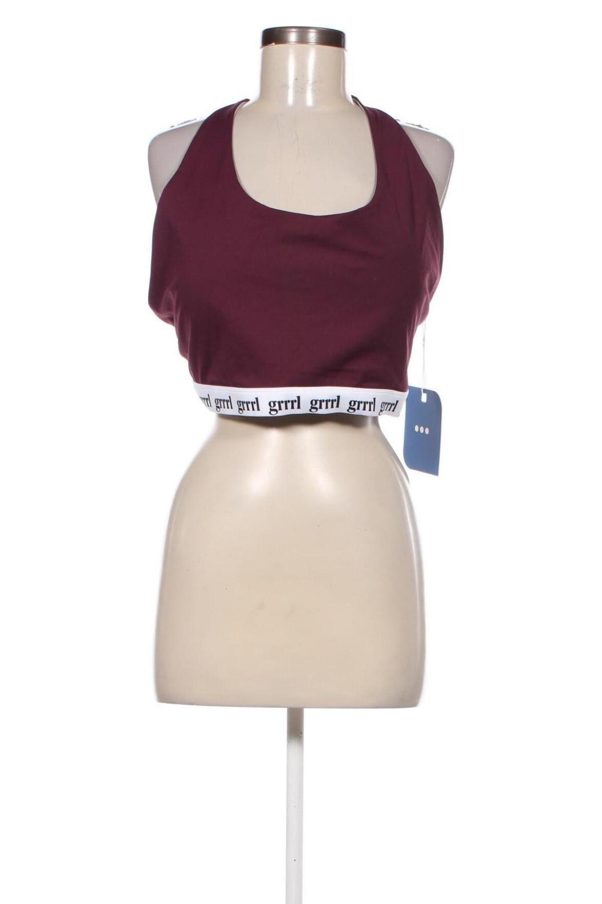 Damski sportowy top GRRRL, Rozmiar XXL, Kolor Czerwony, Cena 38,99 zł