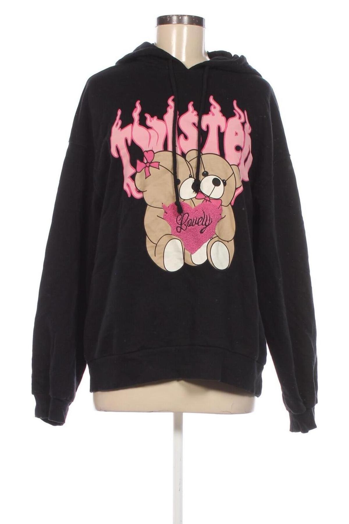 Női sweatshirt Bershka, Méret M, Szín Fekete, Ár 3 399 Ft