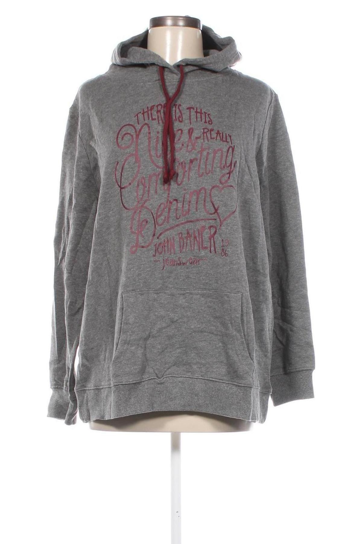 Damen Sweatshirt John Baner, Größe XL, Farbe Grau, Preis € 8,49