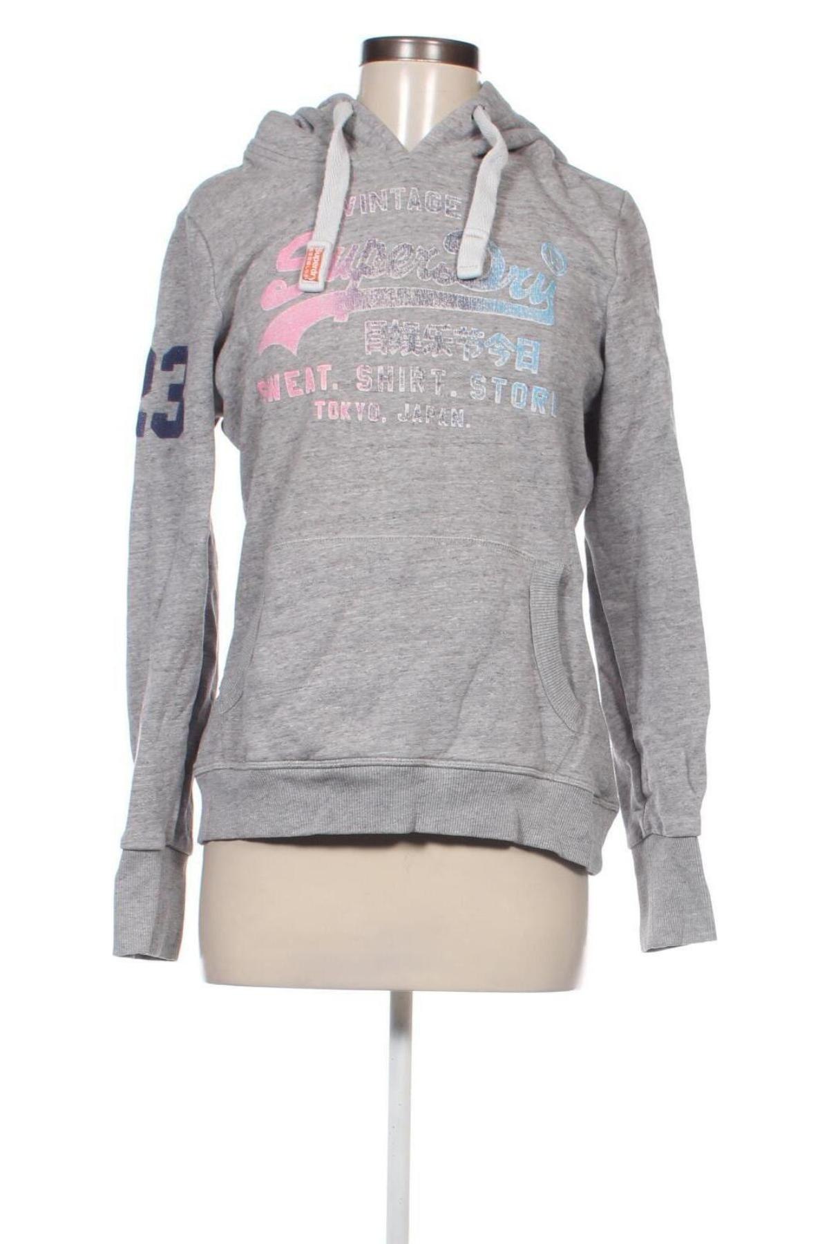 Damen Sweatshirt Superdry, Größe L, Farbe Grau, Preis € 23,49