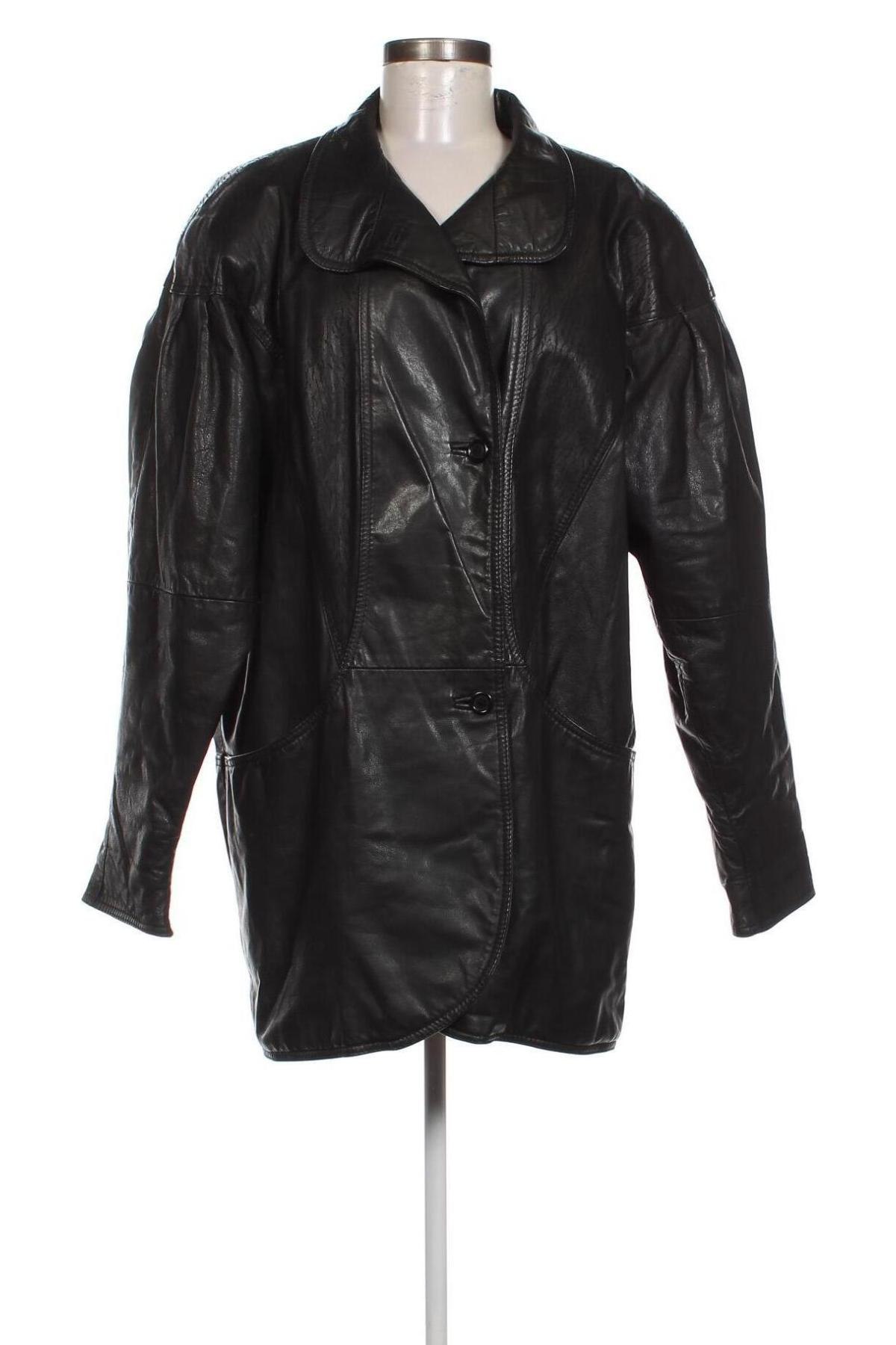 Damen Lederjacke, Größe M, Farbe Schwarz, Preis € 49,62