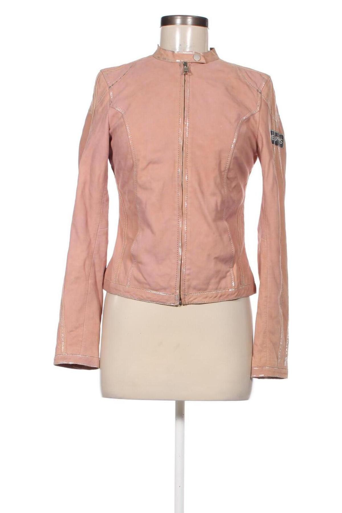 Damen Lederjacke, Größe S, Farbe Beige, Preis € 17,76