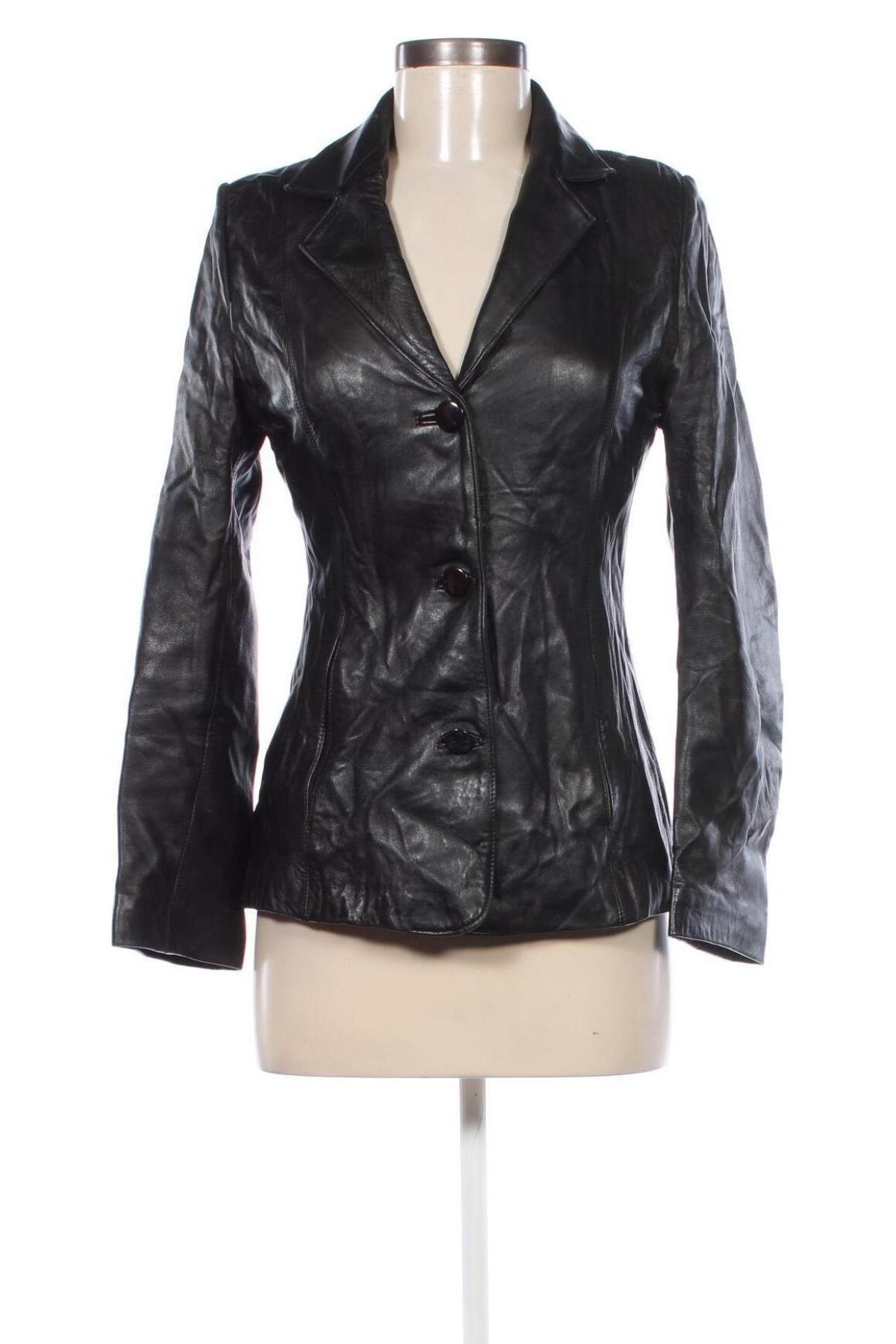 Damen Lederjacke, Größe S, Farbe Schwarz, Preis € 34,49