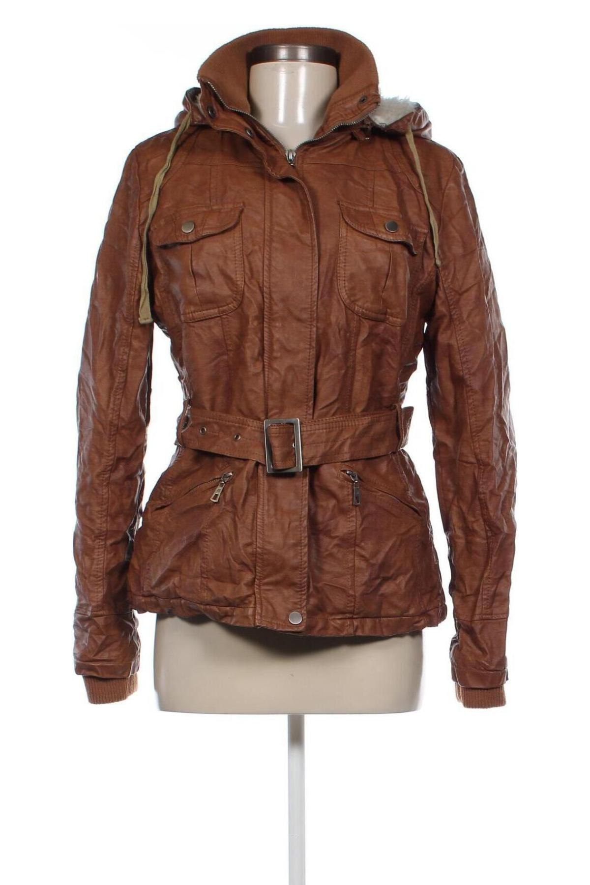 Damen Lederjacke, Größe XL, Farbe Braun, Preis 18,99 €