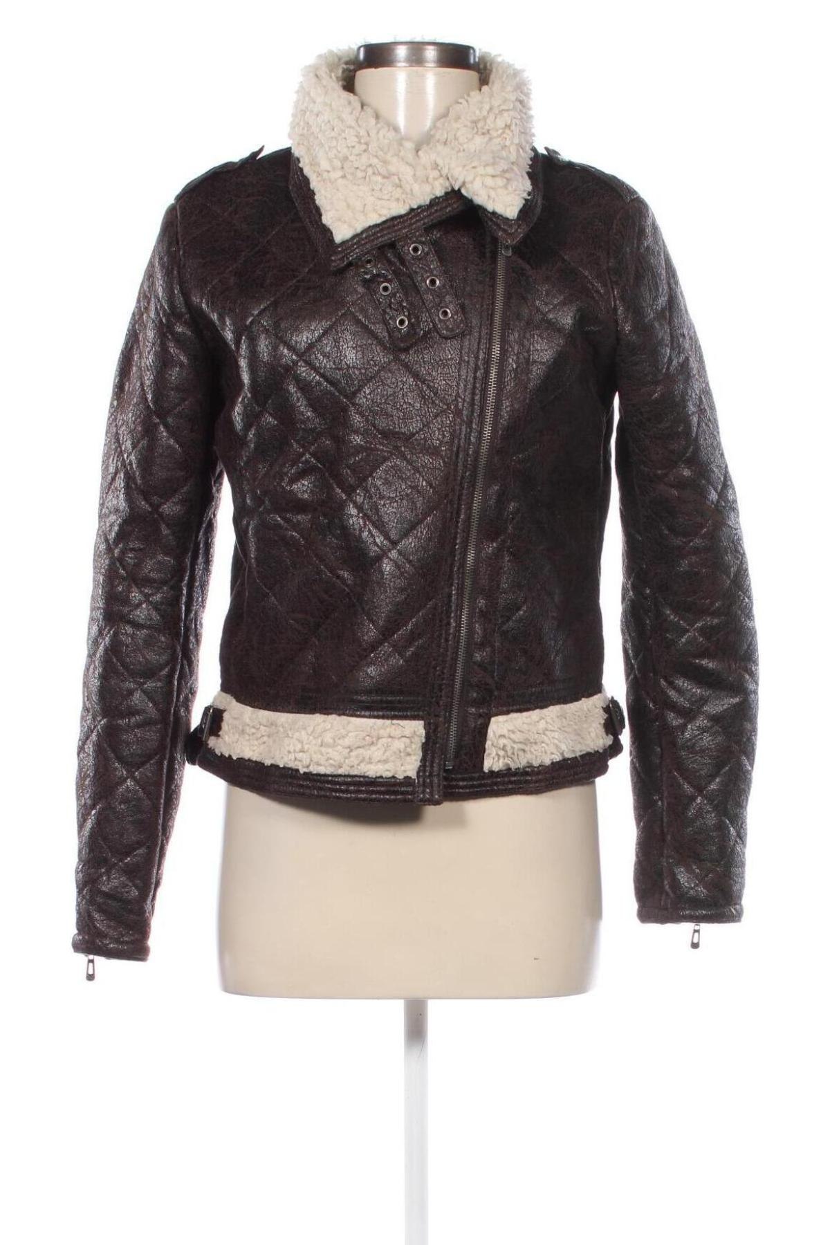 Damen Lederjacke Clockhouse, Größe L, Farbe Braun, Preis € 24,99