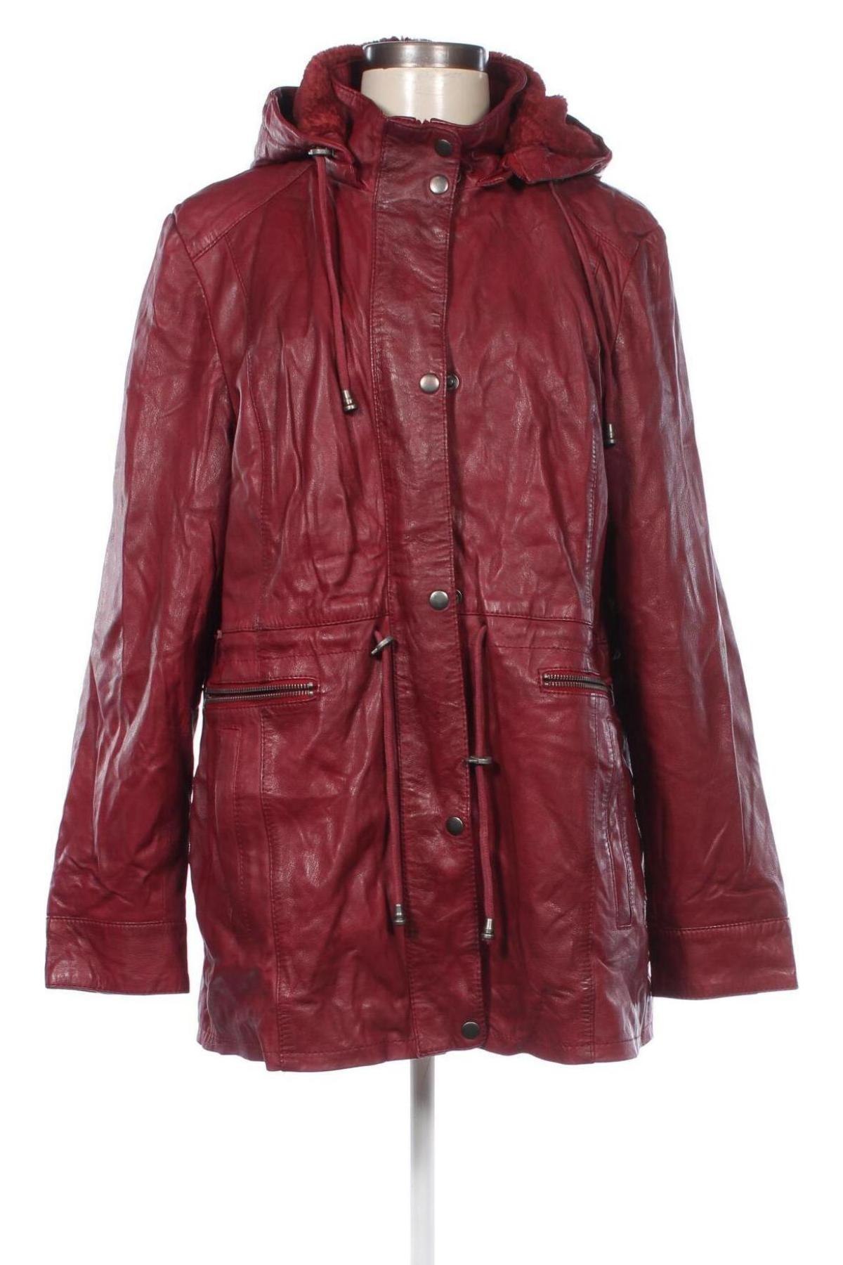 Damen Lederjacke Mainpol, Größe XL, Farbe Rot, Preis € 47,99