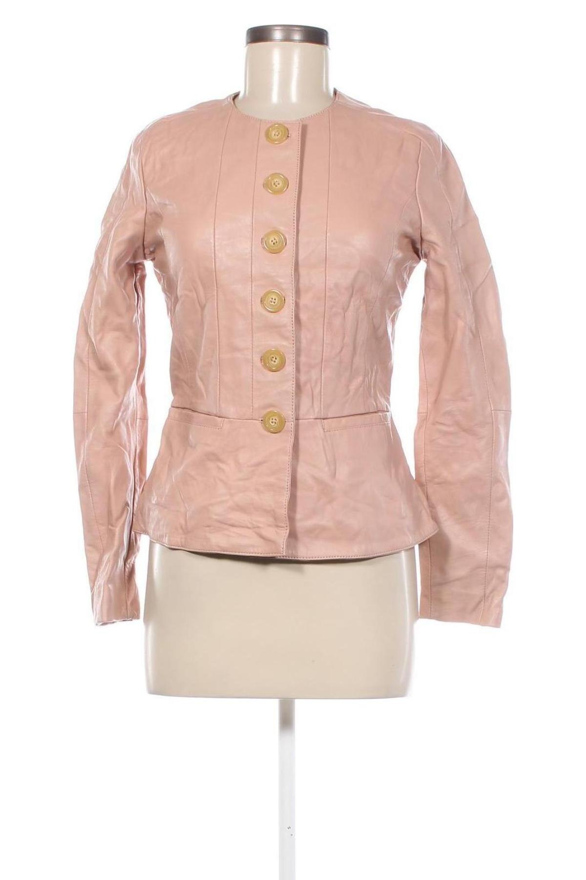 Damen Lederjacke Mango, Größe S, Farbe Rosa, Preis 65,49 €