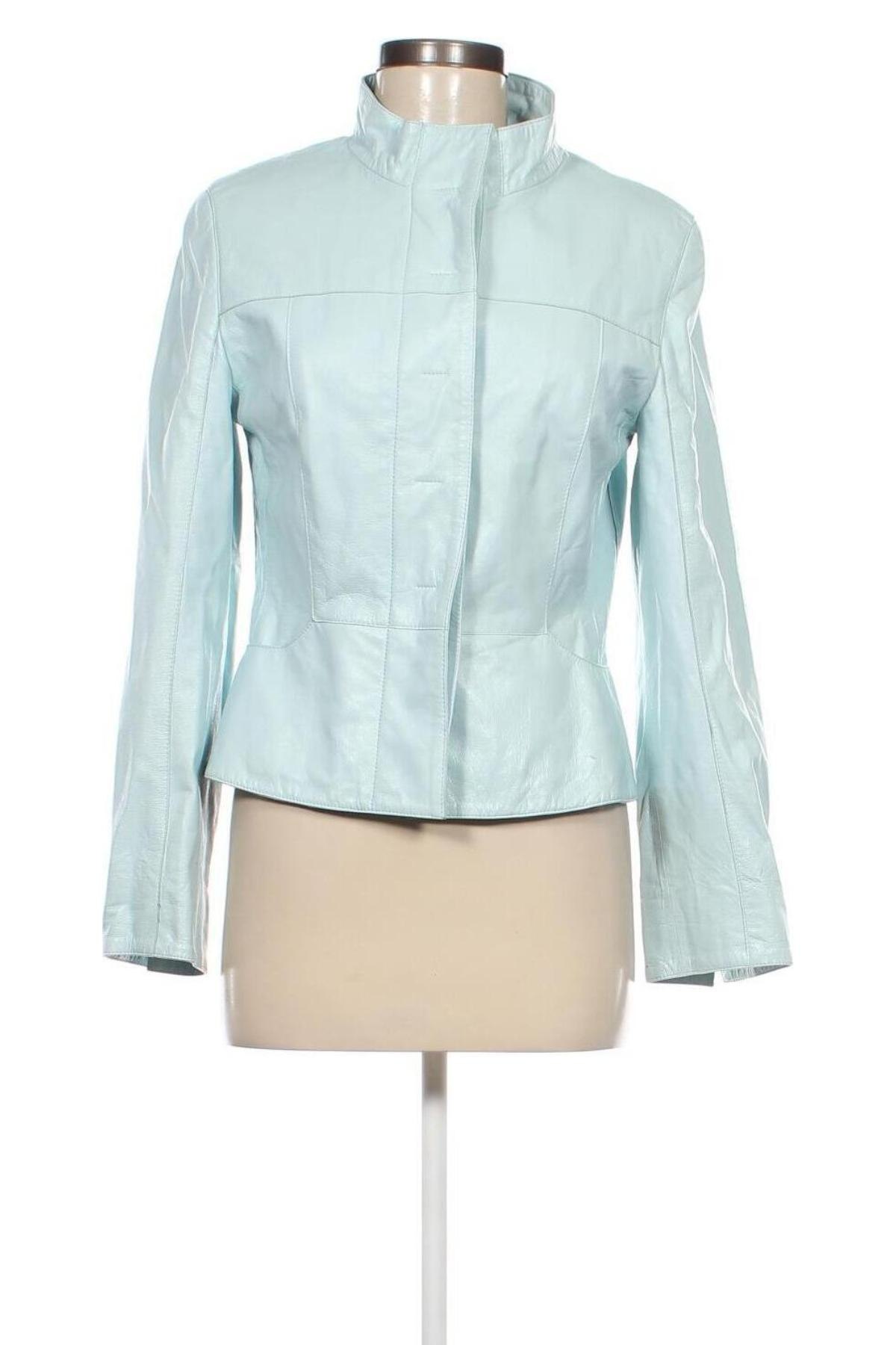 Damen Lederjacke Marc Cain, Größe S, Farbe Blau, Preis 159,49 €