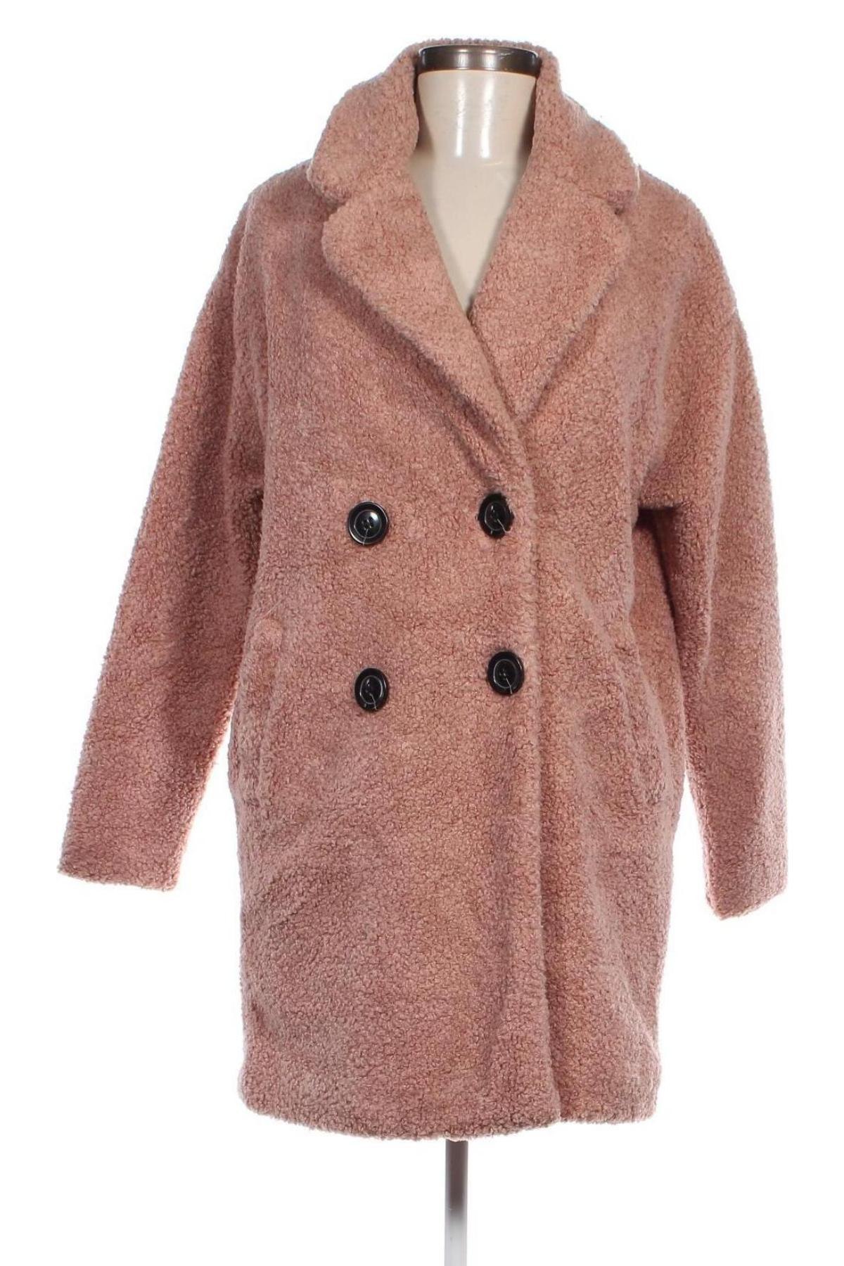 Damenmantel Bershka, Größe XS, Farbe Rosa, Preis € 33,99