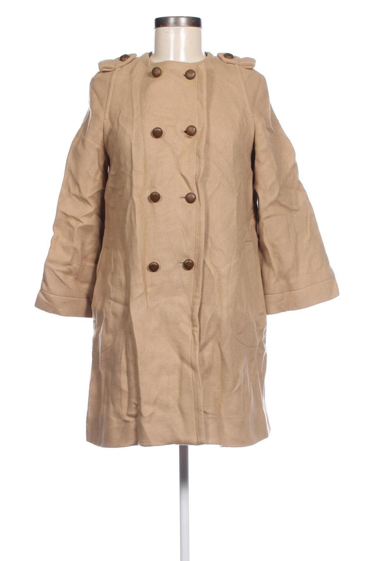 Damenmantel Zara, Größe XS, Farbe Beige, Preis € 19,49