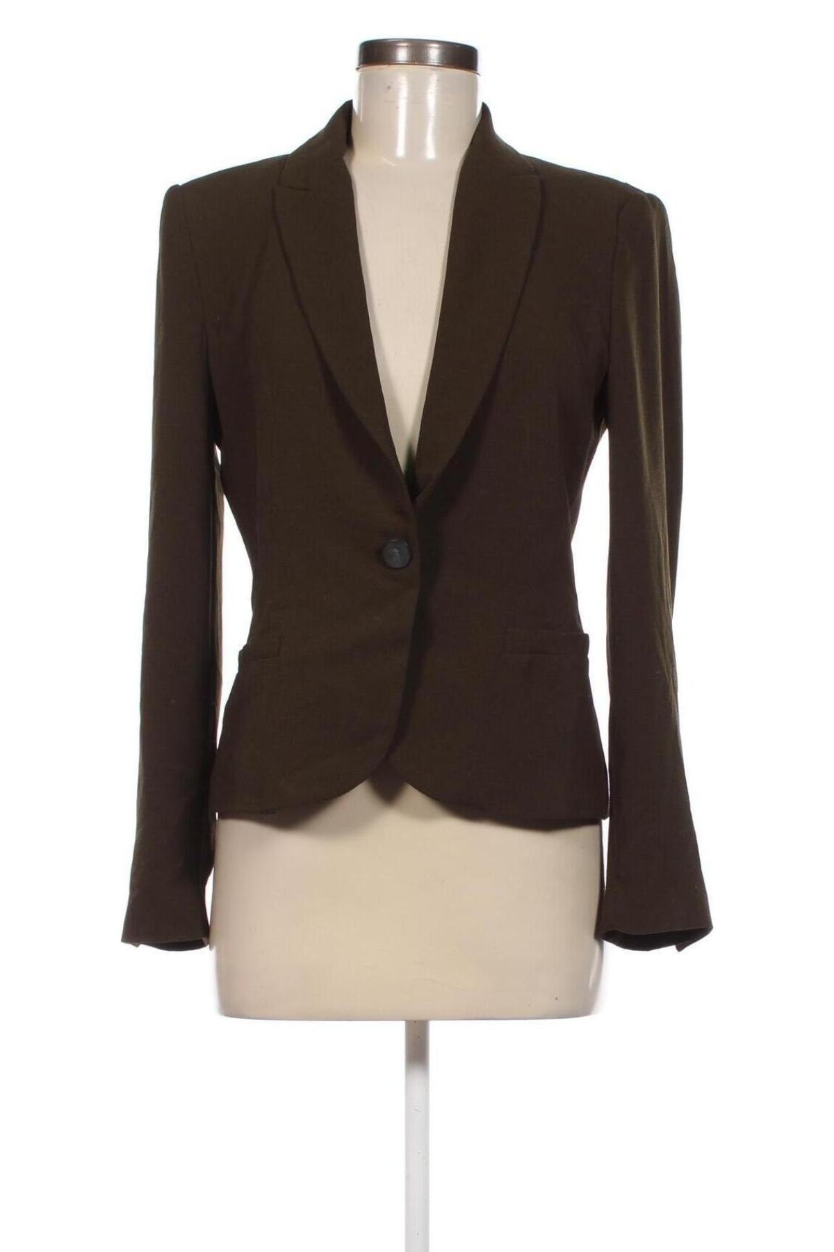 Damen Blazer Zara, Größe M, Farbe Grün, Preis 7,49 €