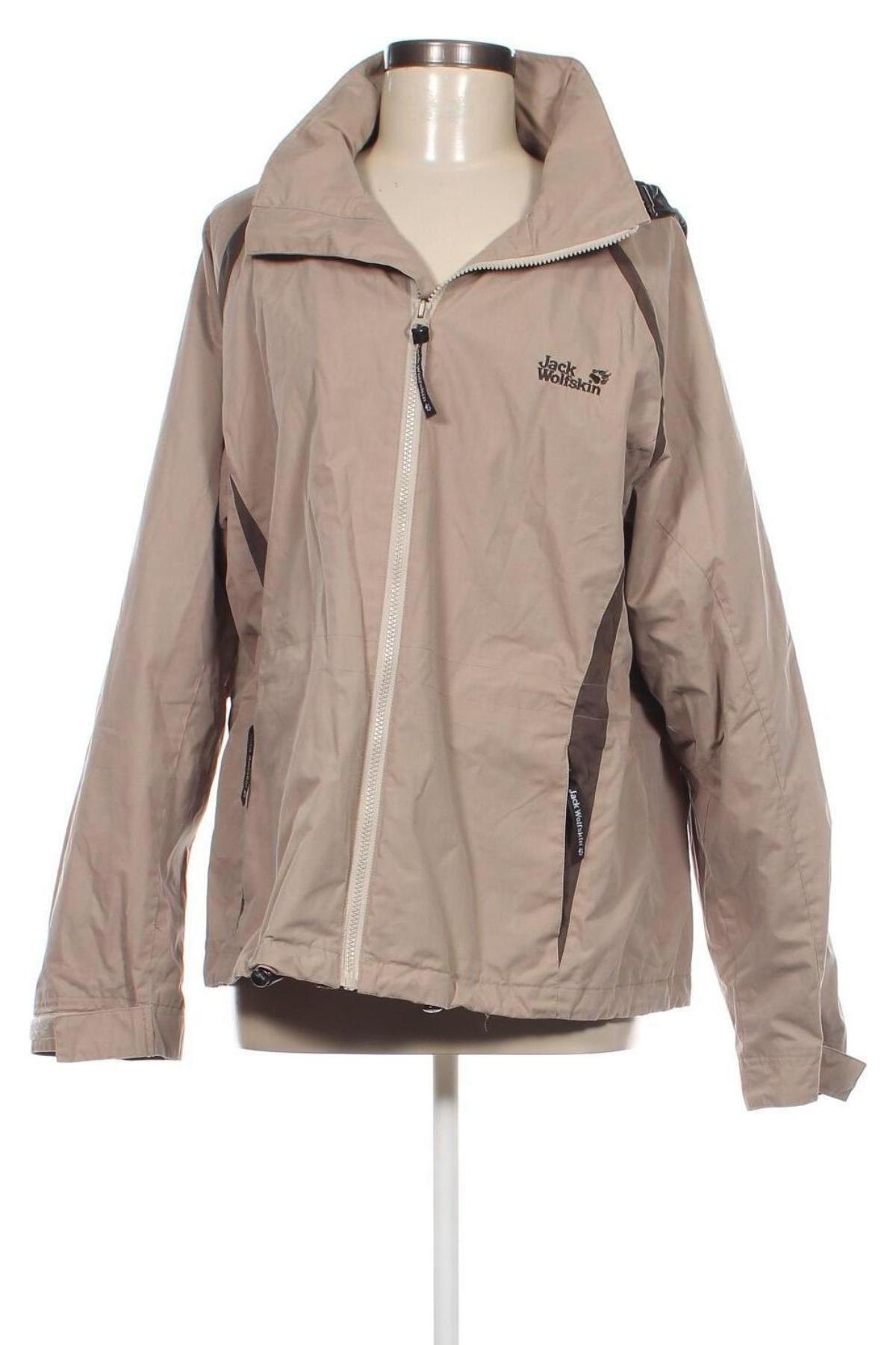 Damenjacke Jack Wolfskin, Größe L, Farbe Beige, Preis 42,00 €