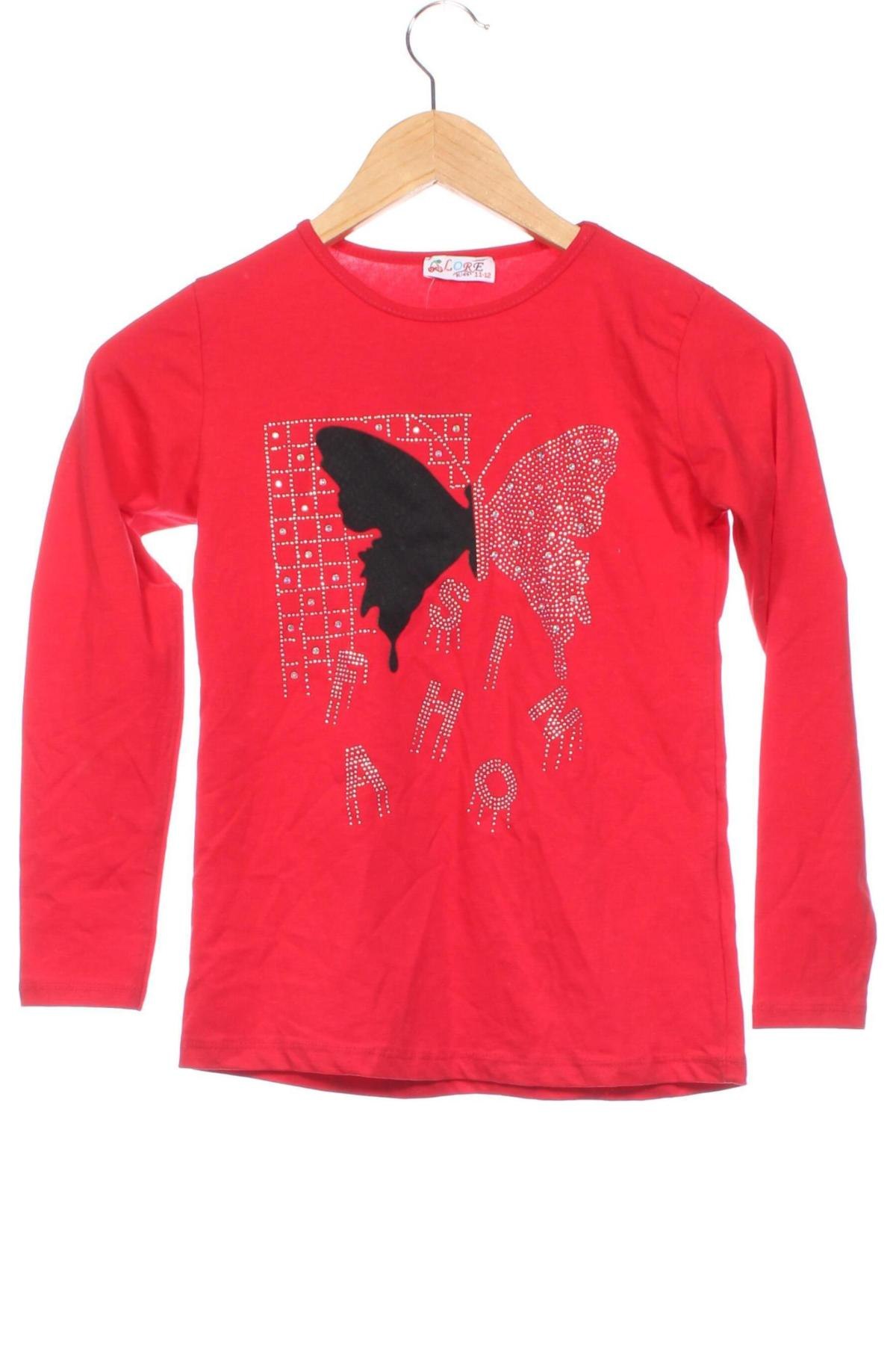 Kinder Shirt, Größe 11-12y/ 152-158 cm, Farbe Rot, Preis 4,49 €