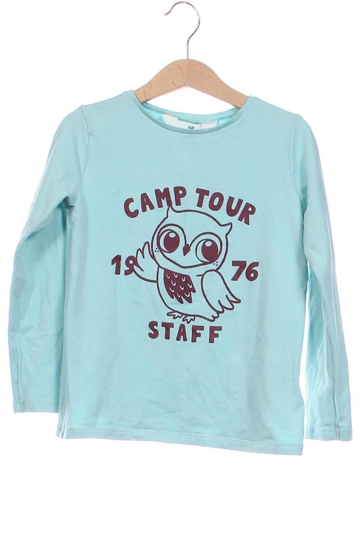 Kinder Shirt H&M, Größe 6-7y/ 122-128 cm, Farbe Blau, Preis € 3,99