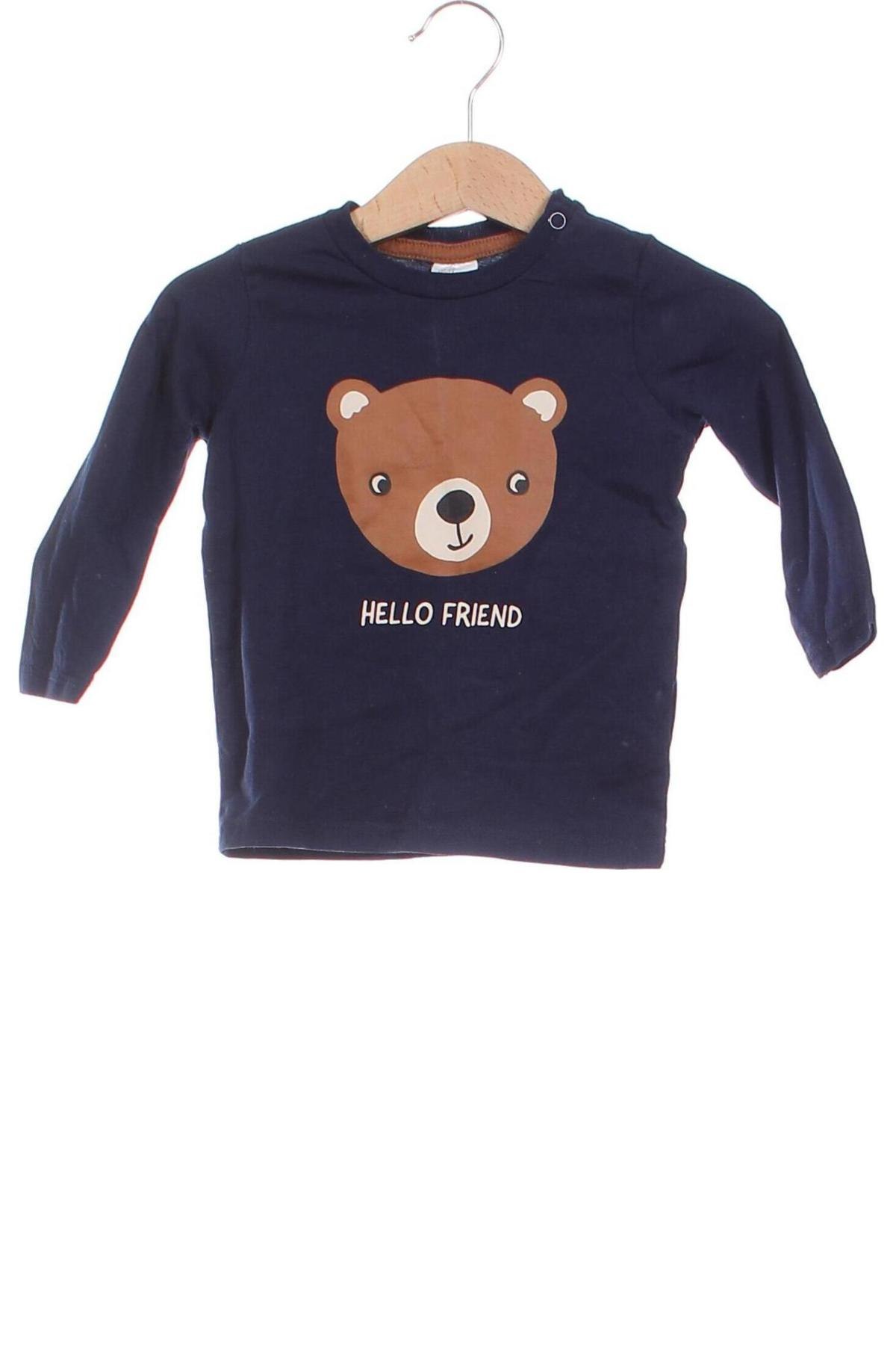 Kinder Shirt H&M, Größe 9-12m/ 74-80 cm, Farbe Blau, Preis € 3,99