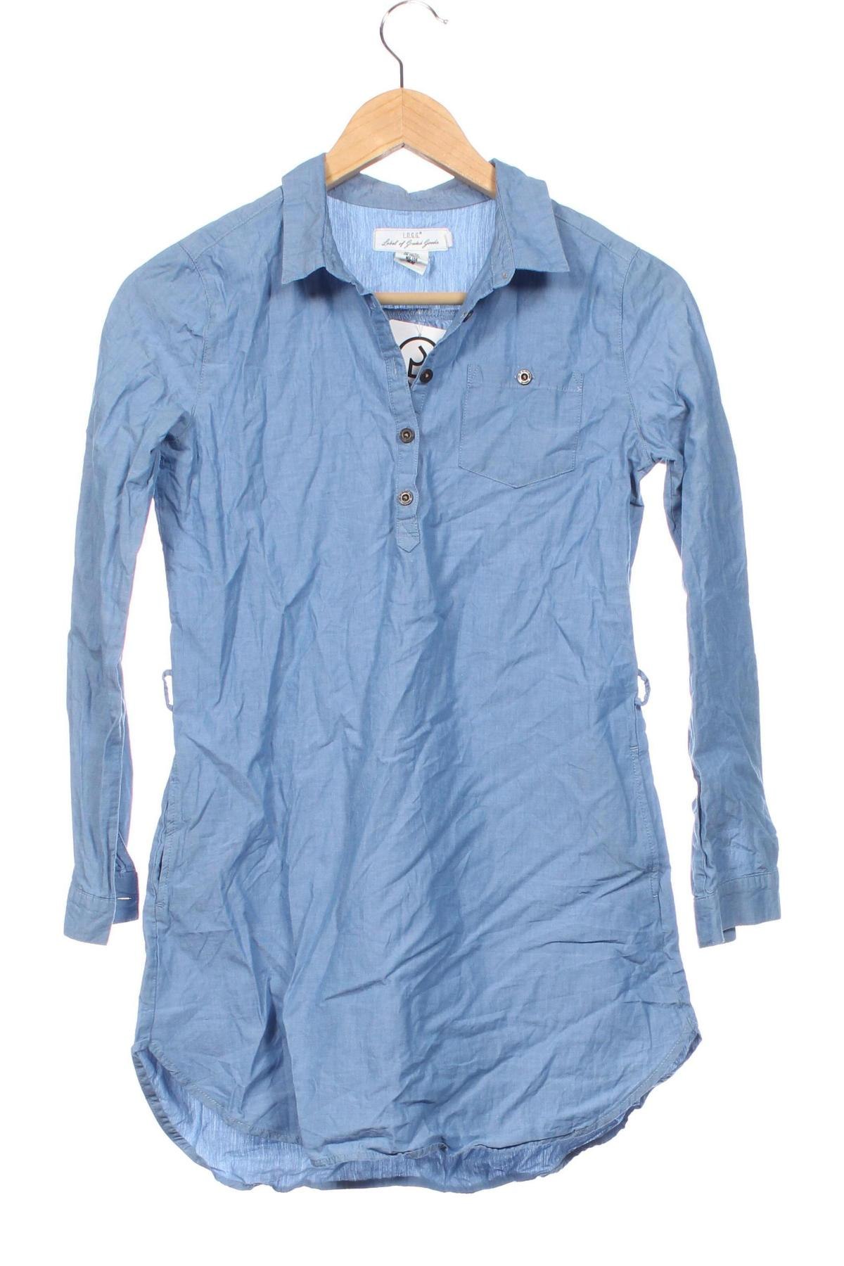 Kinder Shirt H&M L.O.G.G., Größe 12-13y/ 158-164 cm, Farbe Blau, Preis € 4,49