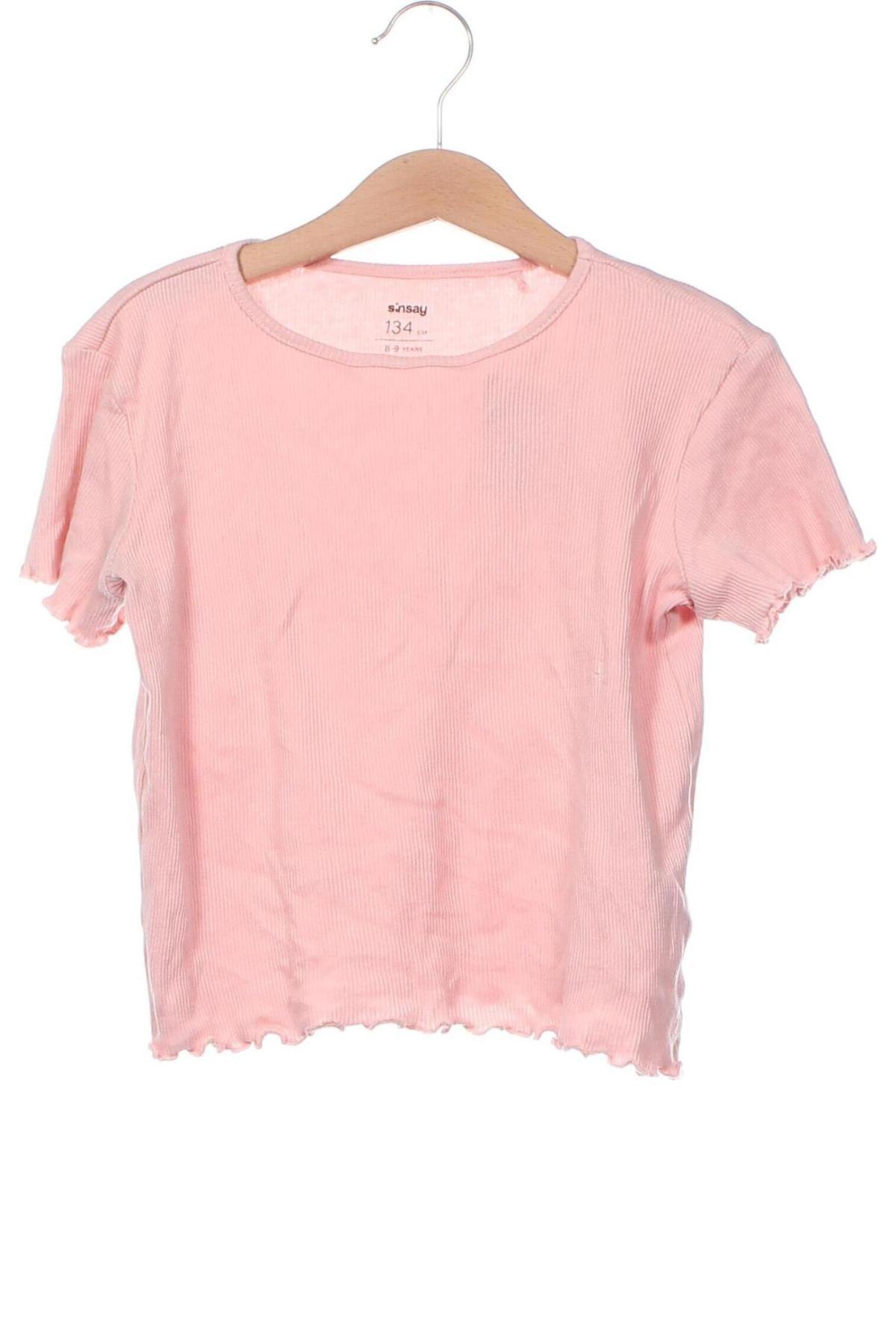 Kinder Shirt Sinsay, Größe 8-9y/ 134-140 cm, Farbe Rosa, Preis 3,99 €