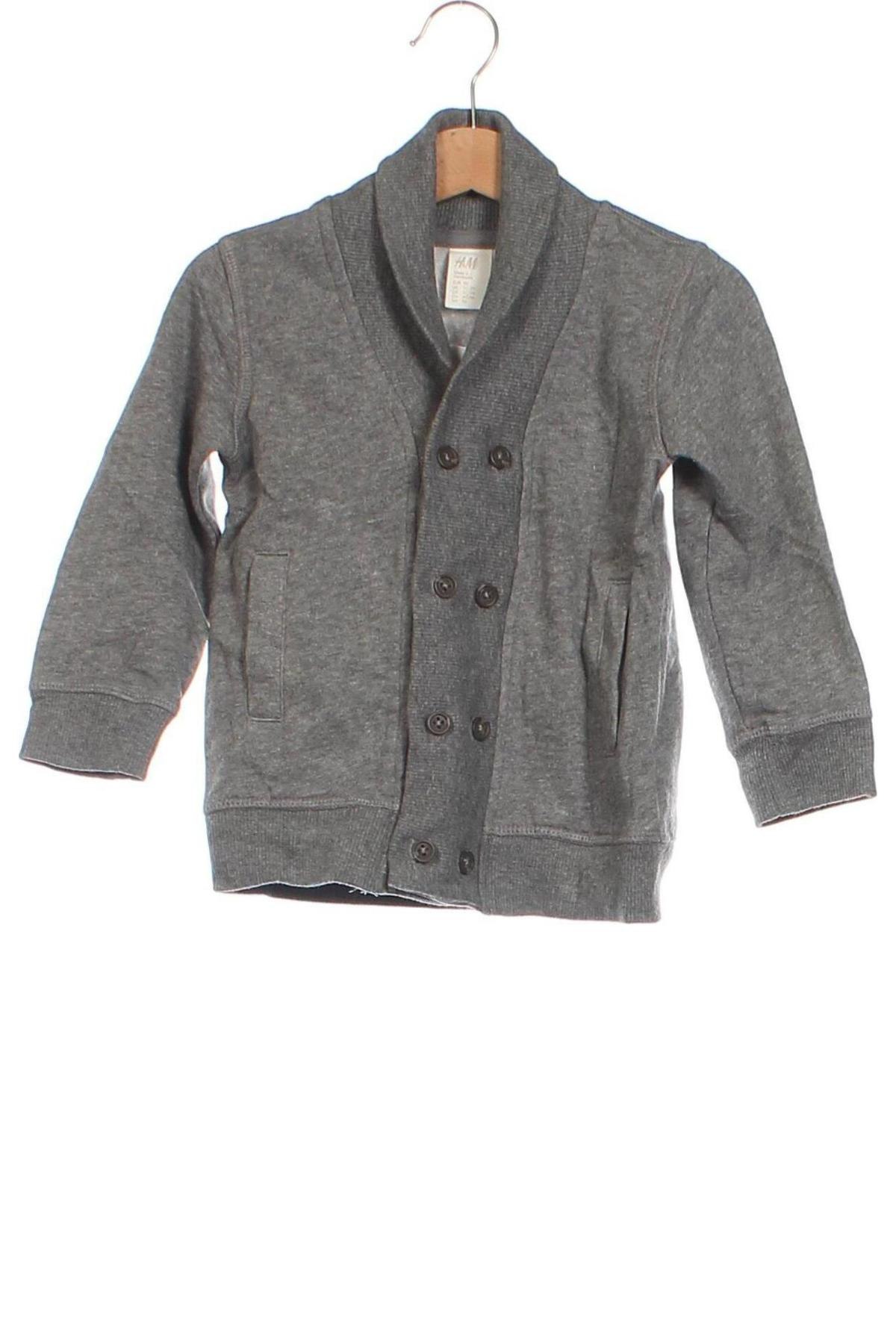 Dziecięcy kardigan H&M, Rozmiar 18-24m/ 86-98 cm, Kolor Szary, Cena 23,99 zł