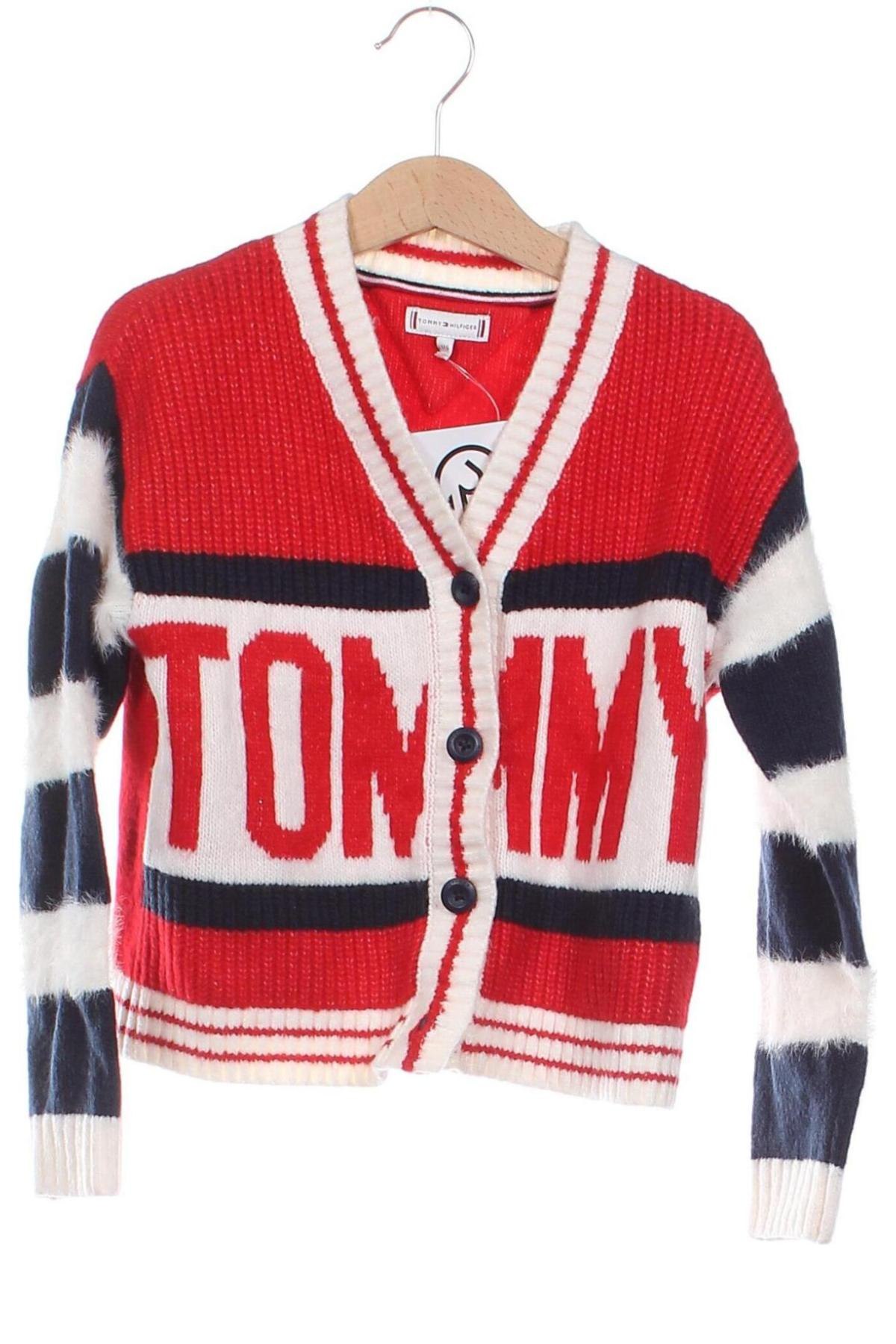 Kinder Strickjacke Tommy Hilfiger, Größe 5-6y/ 116-122 cm, Farbe Mehrfarbig, Preis 18,99 €