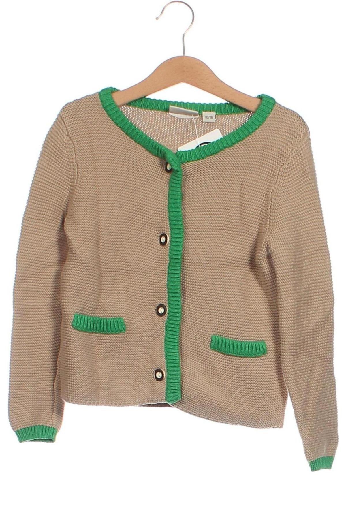 Kinder Strickjacke, Größe 4-5y/ 110-116 cm, Farbe Beige, Preis 9,99 €