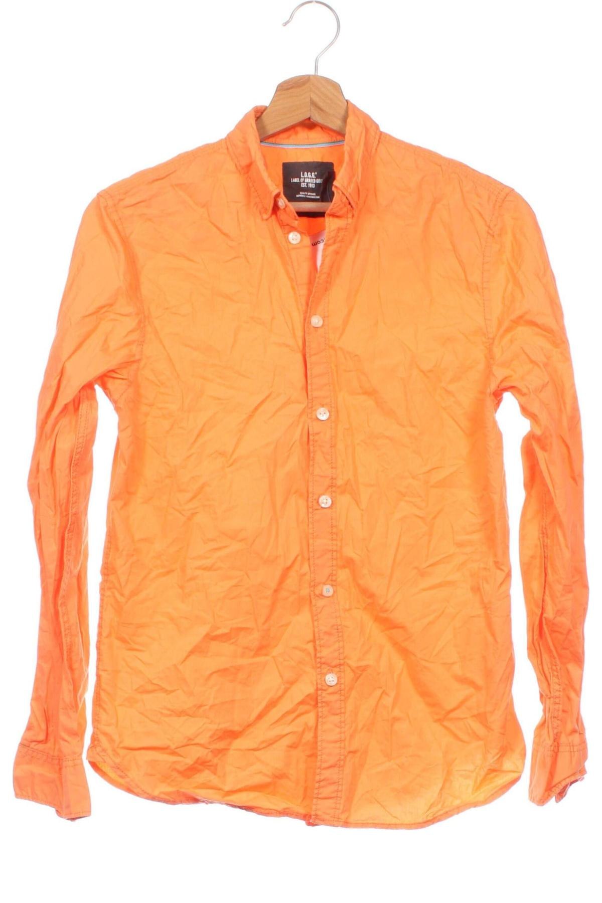 Kinderhemd H&M L.O.G.G., Größe 13-14y/ 164-168 cm, Farbe Orange, Preis € 4,99