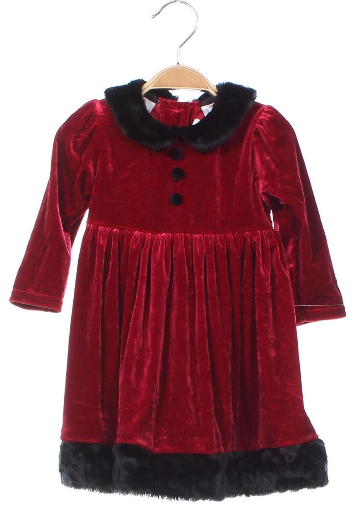 Kinderkleid, Größe 9-12m/ 74-80 cm, Farbe Rot, Preis 14,99 €