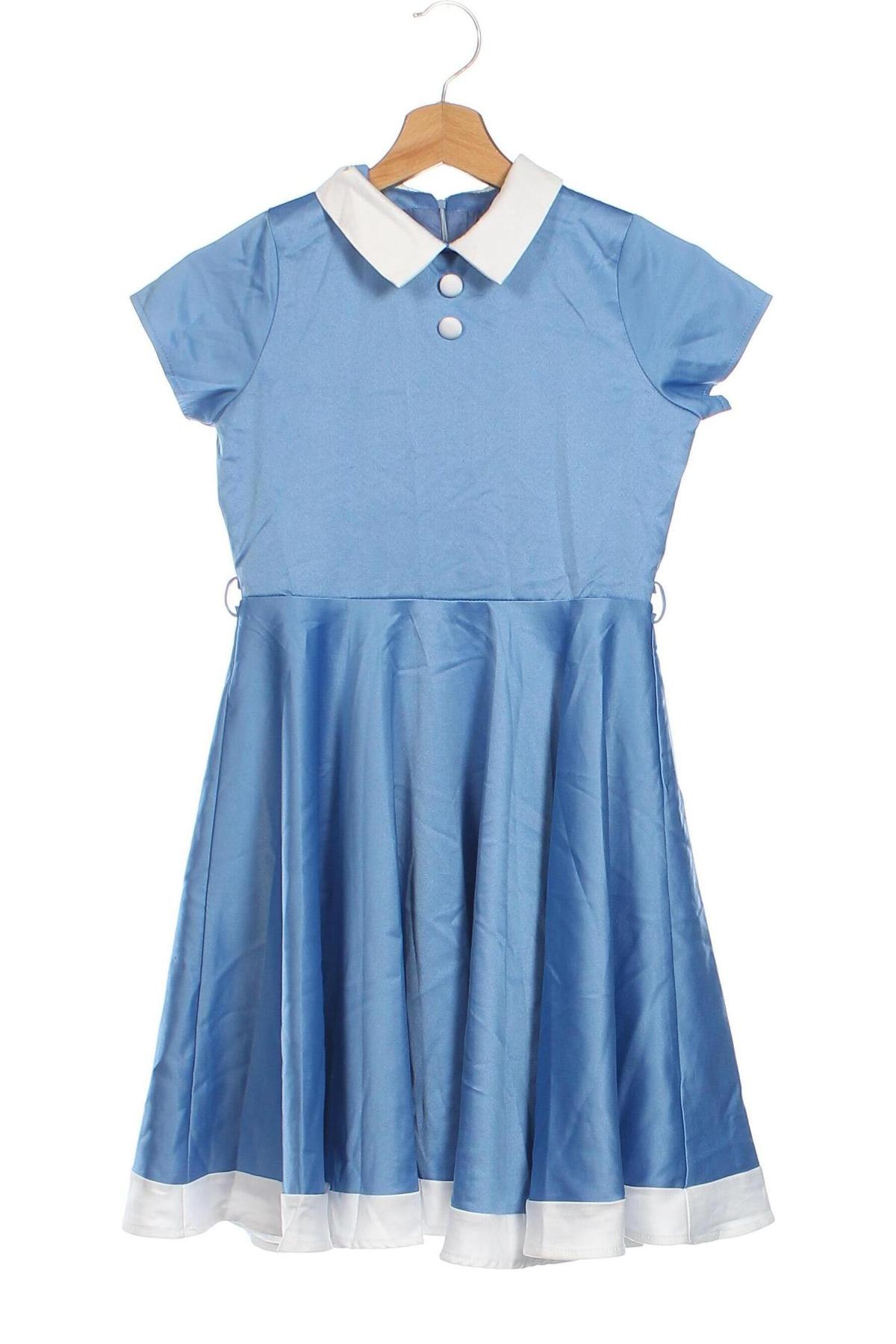 Kinderkleid, Größe 9-10y/ 140-146 cm, Farbe Blau, Preis € 12,99