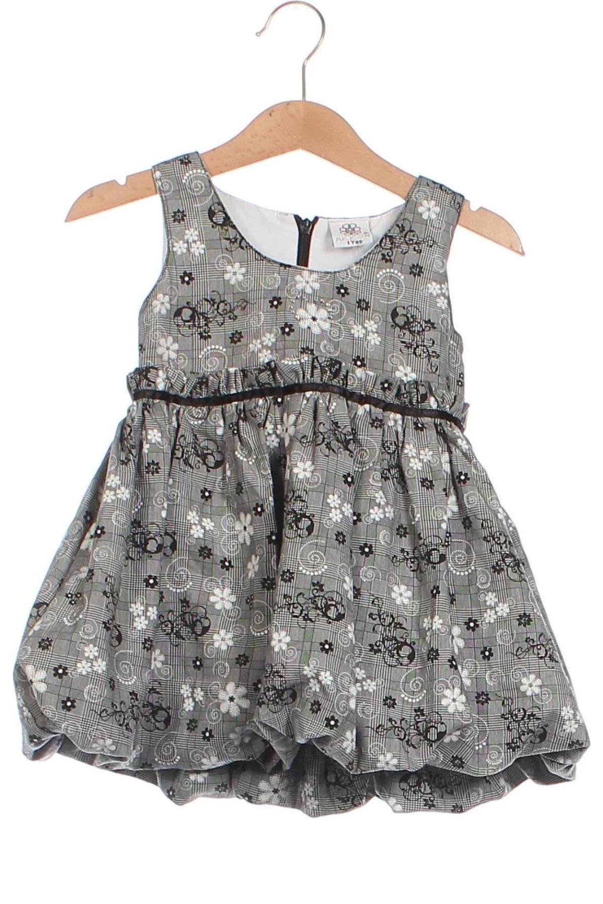 Kinderkleid, Größe 9-12m/ 74-80 cm, Farbe Grau, Preis 8,49 €